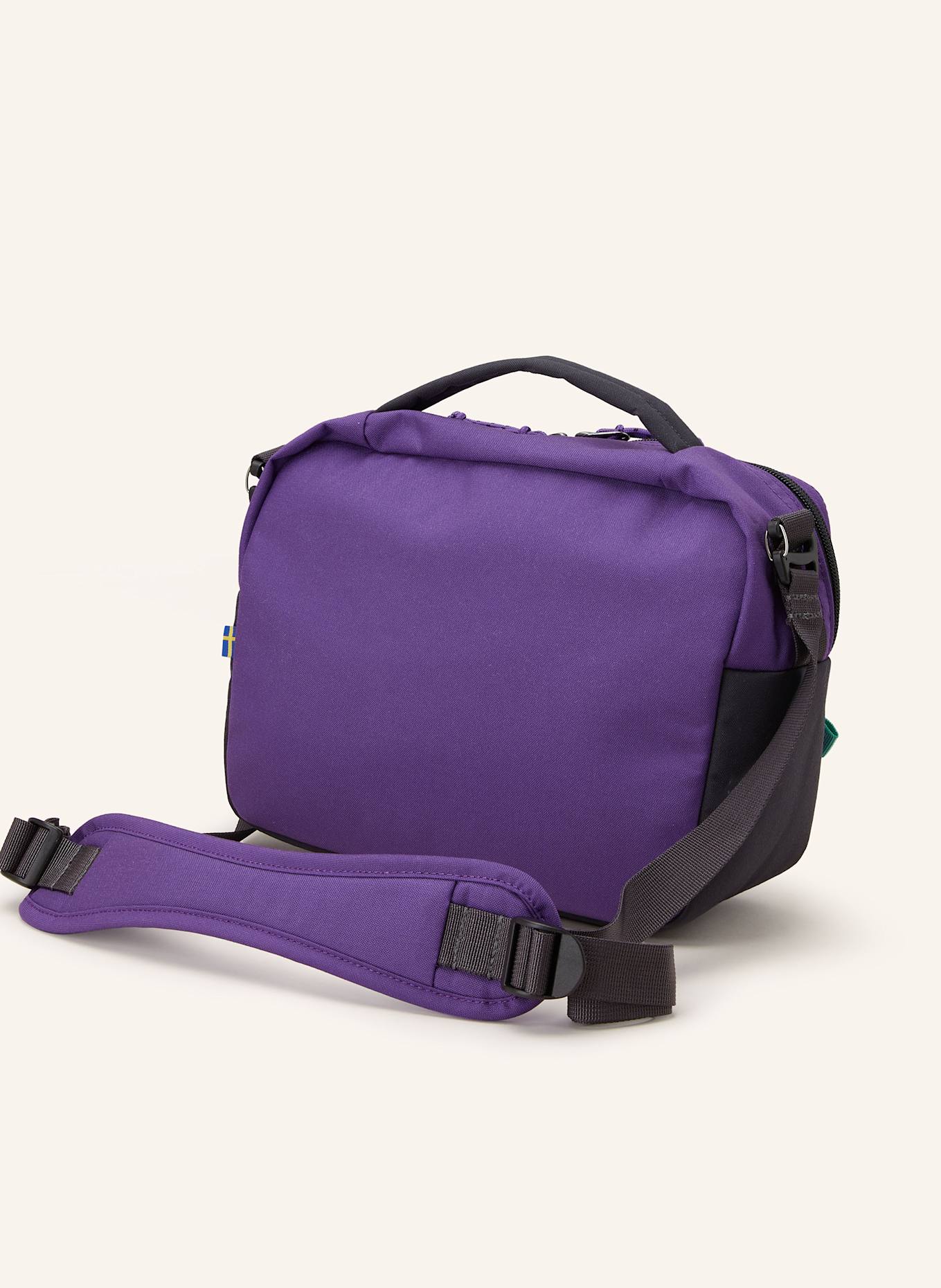 FJÄLLRÄVEN Umhängetasche VARDAG 6: LILA / SCHWARZ / TÜRKIS