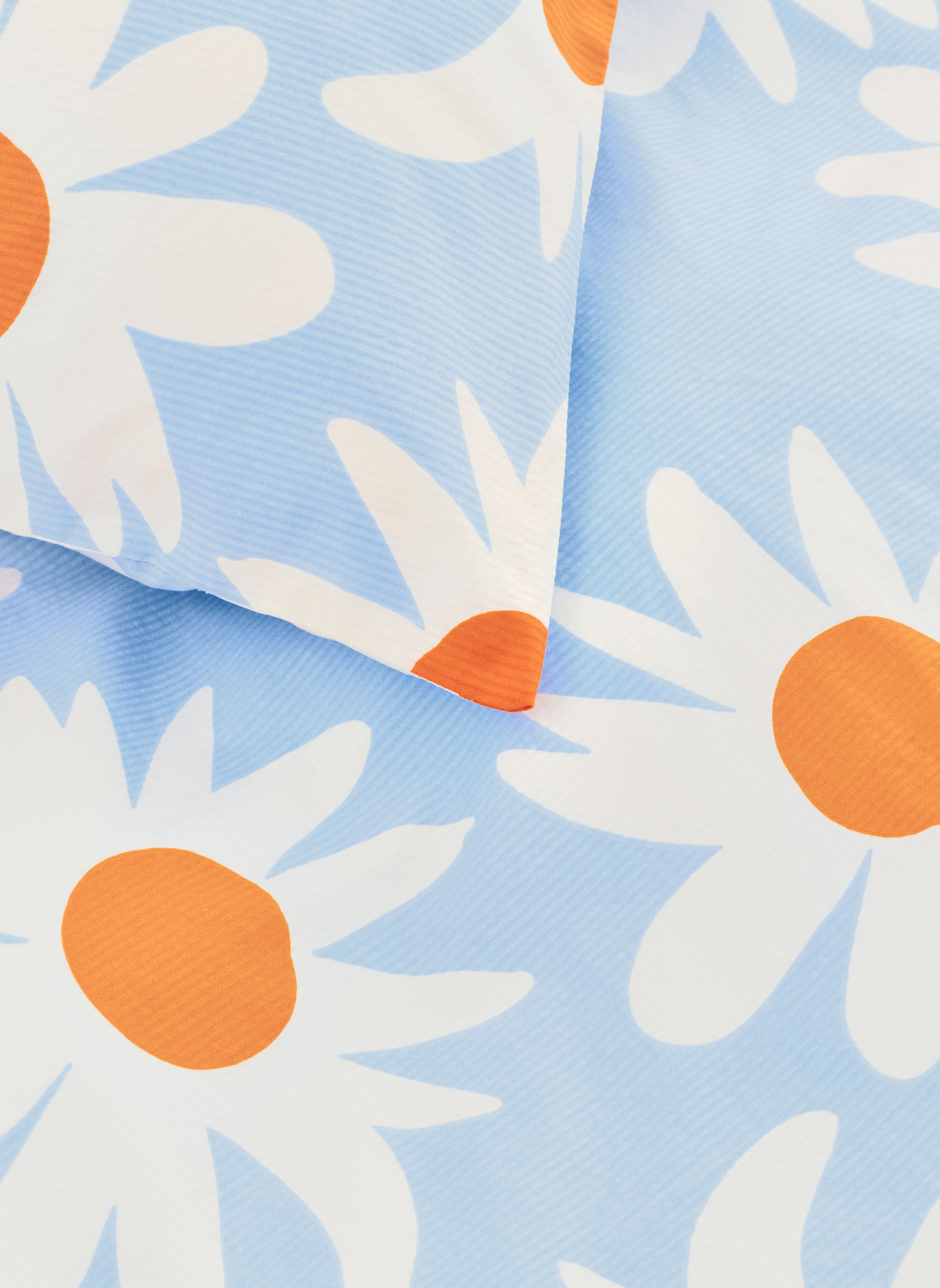 marimekko Kissenbezug RAKASTAA EI RAKASTA: HELLBLAU / CREME / ORANGE