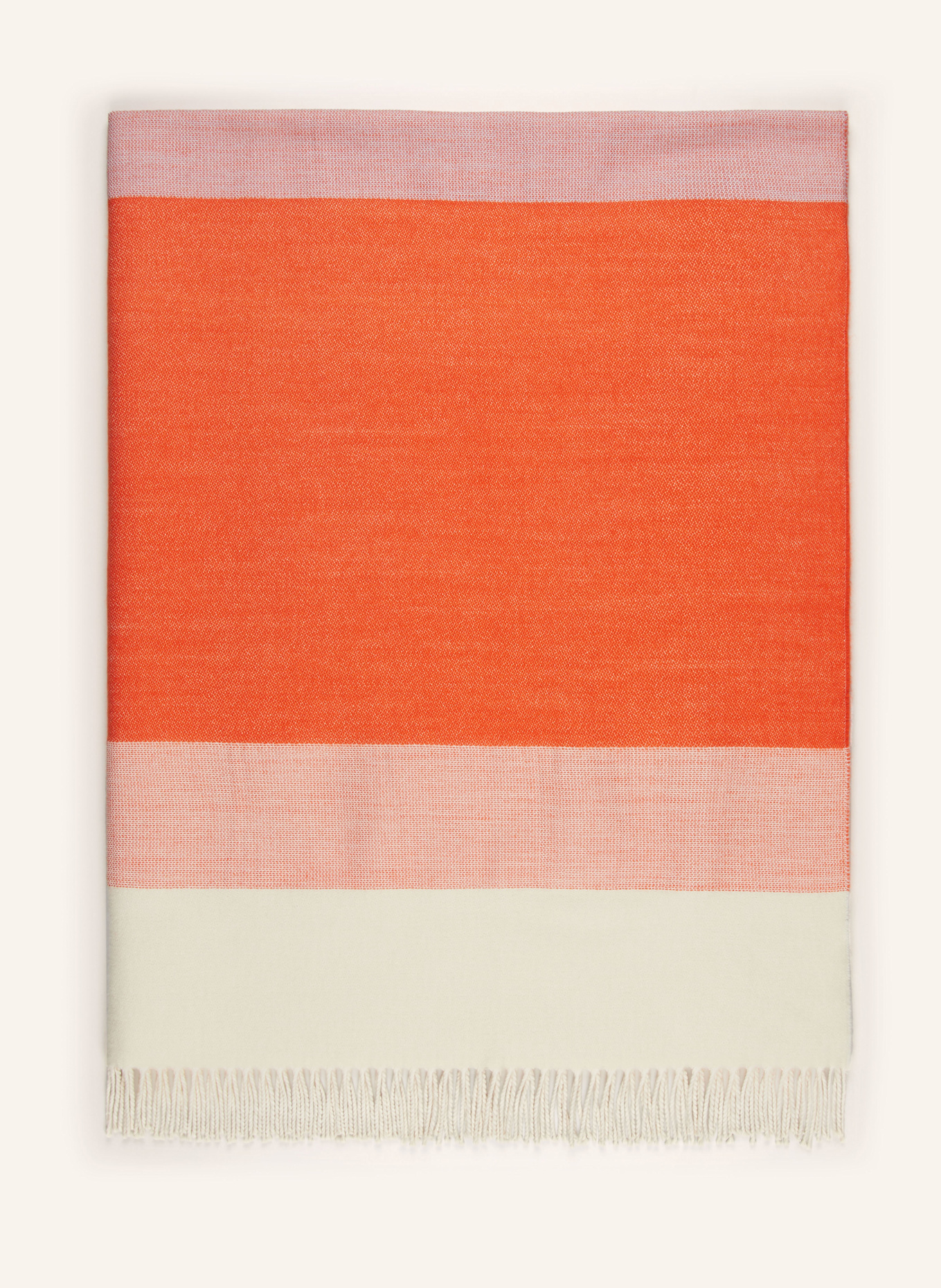 marimekko Plaid HENNIKA: ECRU / ORANGE / HELLBLAU