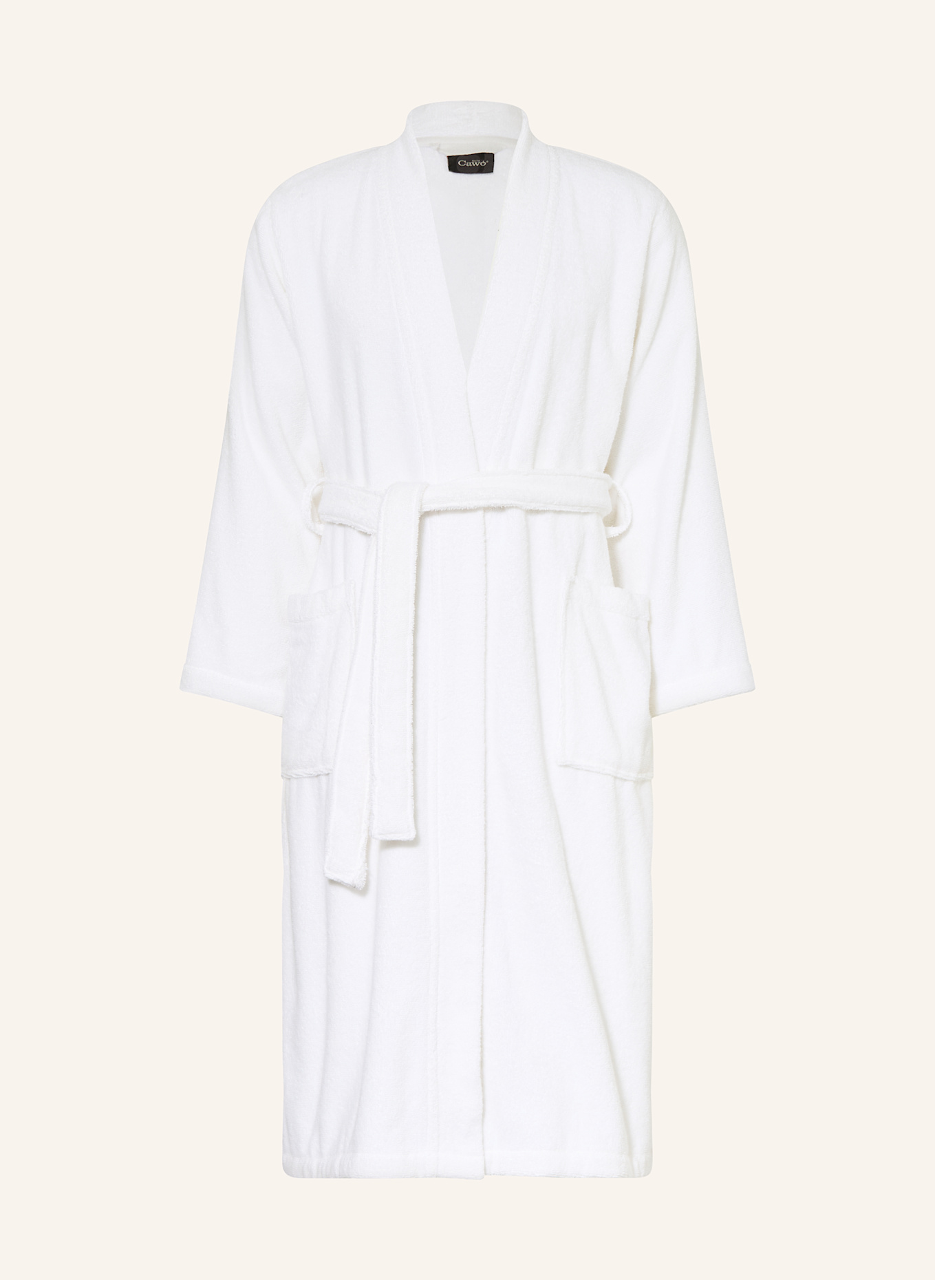 Cawö Peignoir pour femme : BLANC