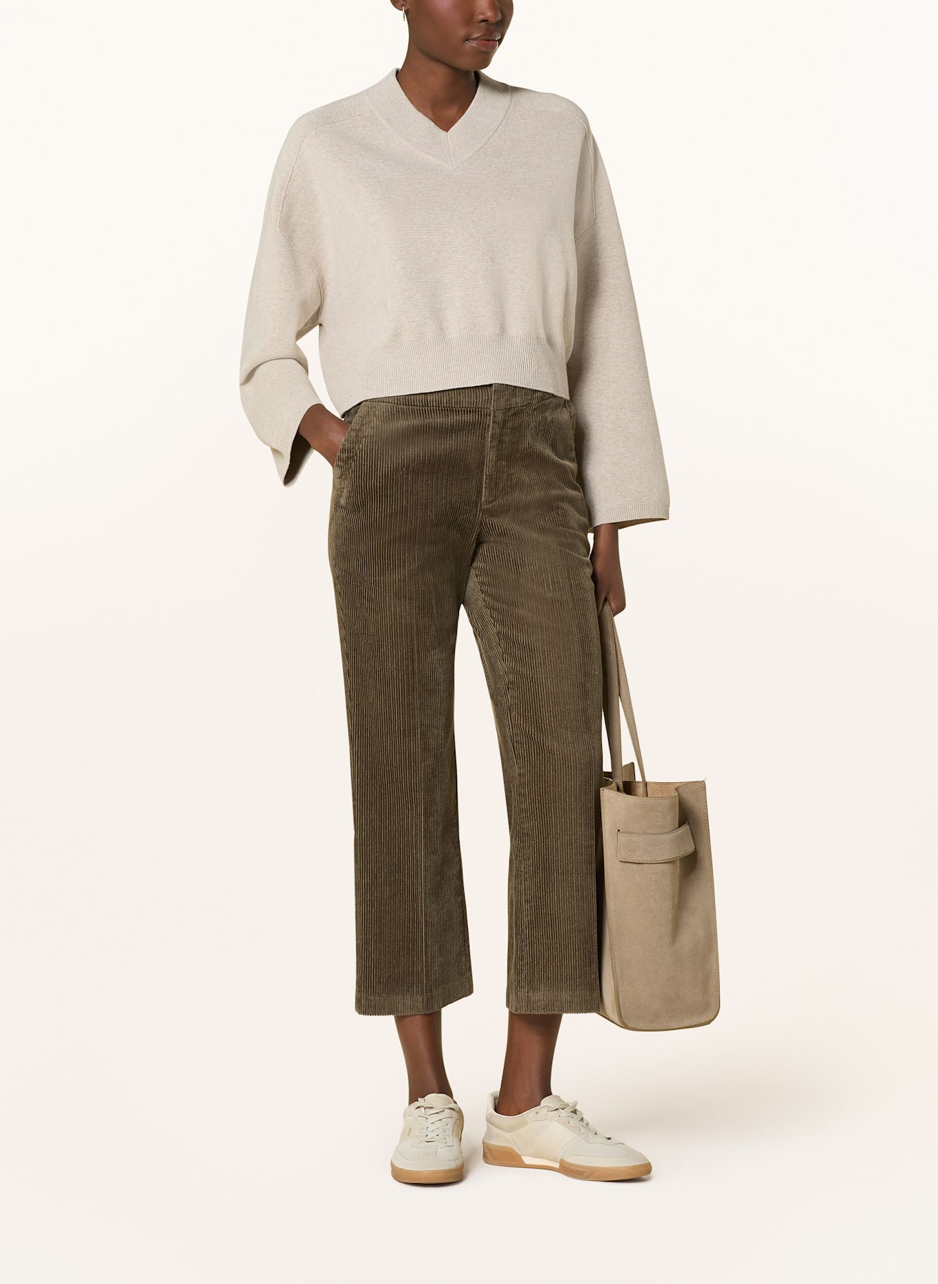 Part Two 7/8-Hose MISHASPW aus Cord: KHAKI