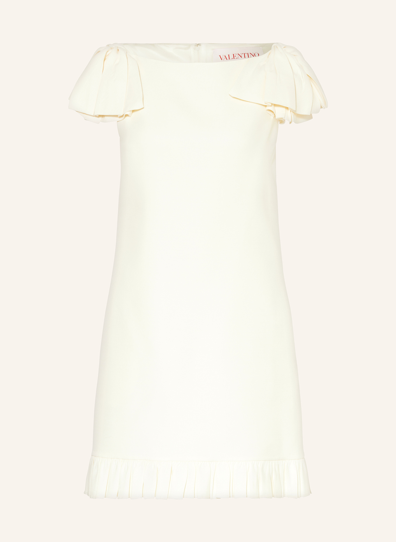 VALENTINO Dress with silk: ECRU