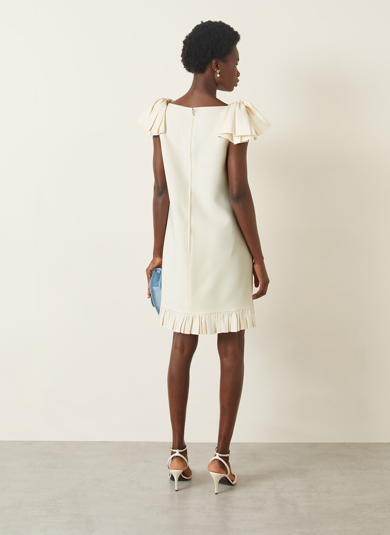 VALENTINO Dress with silk: ECRU