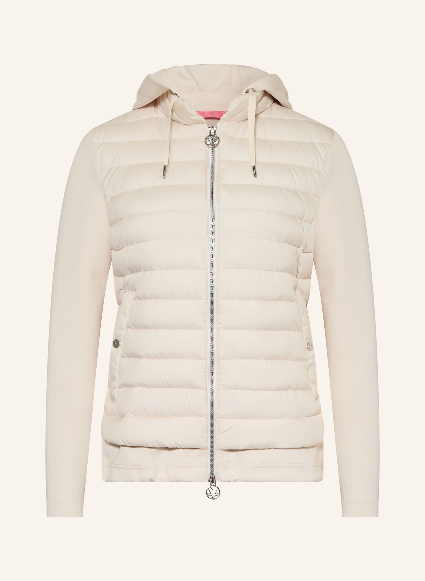 FUCHS SCHMITT Steppjacke im Materialmix: CREME