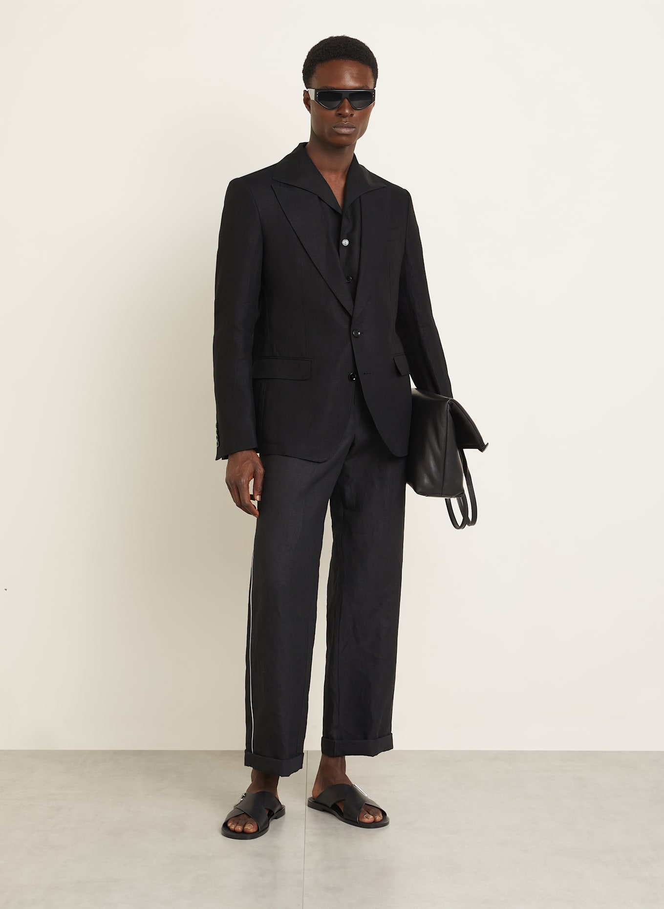 DOLCE & GABBANA Leinensakko Extra Slim Fit: SCHWARZ