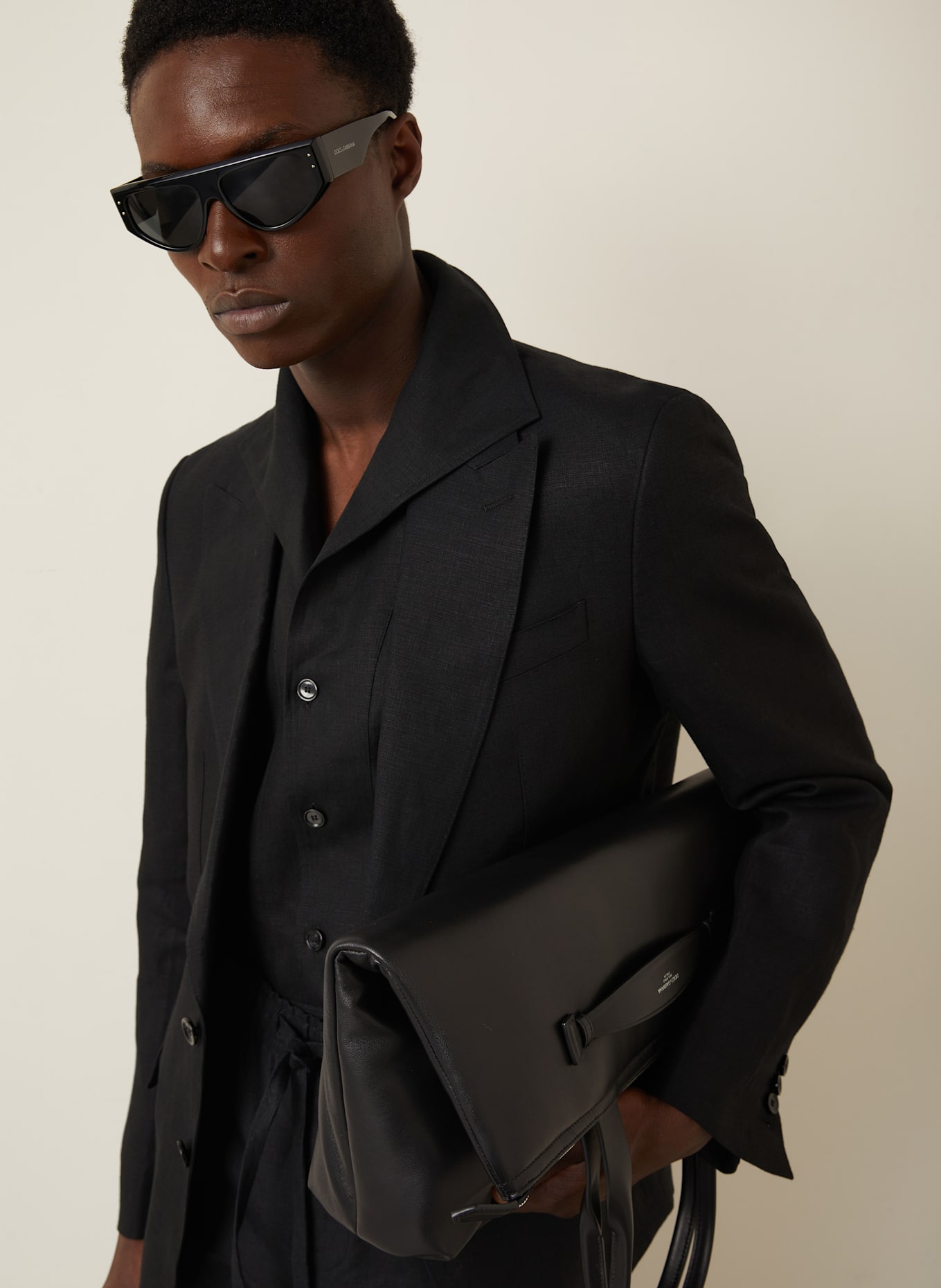 DOLCE & GABBANA Leinensakko Extra Slim Fit: SCHWARZ