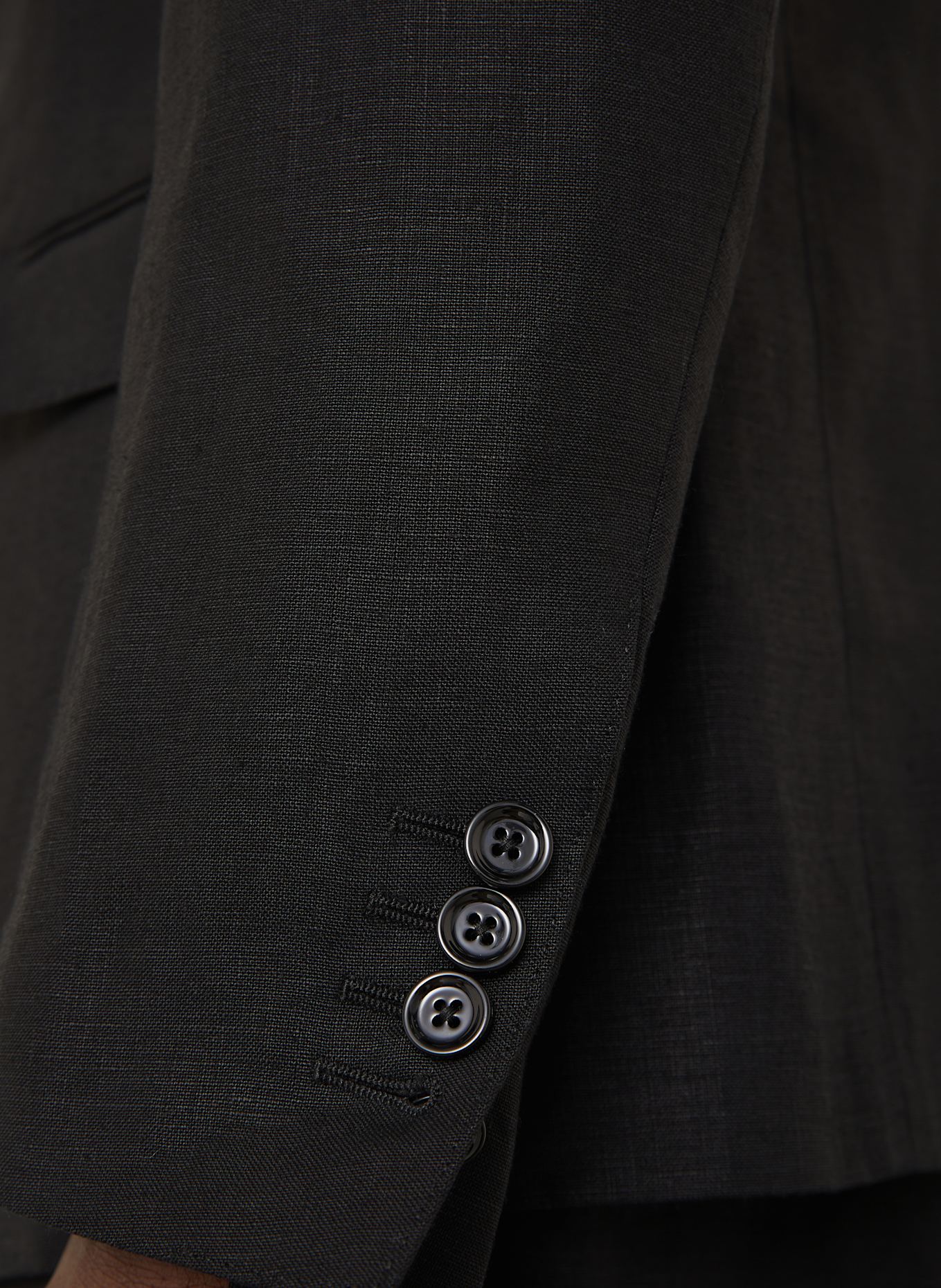 DOLCE & GABBANA Leinensakko Extra Slim Fit: SCHWARZ