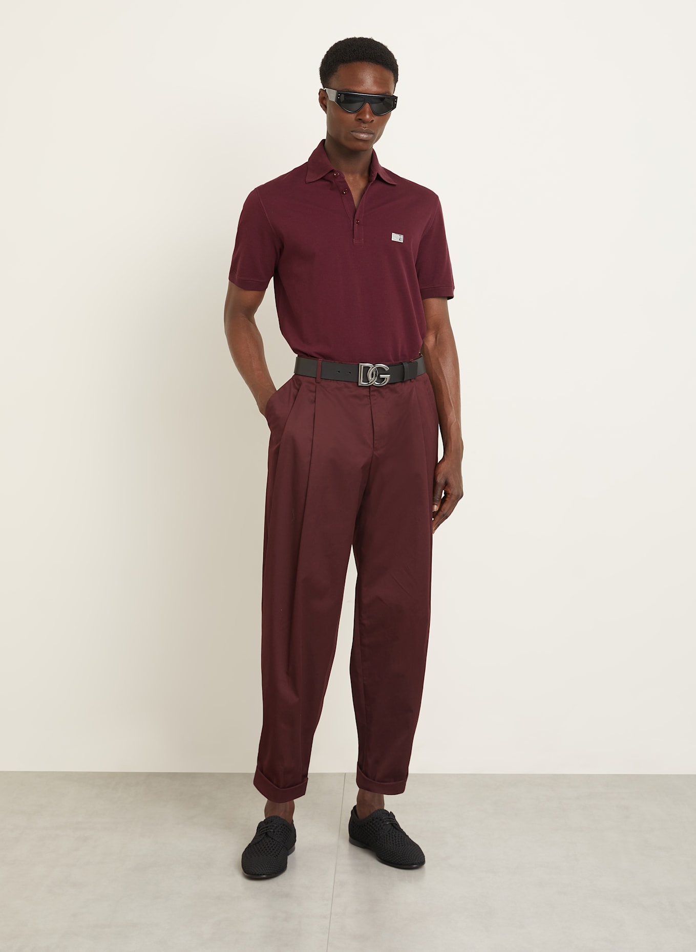 DOLCE & GABBANA Polokošile z piké: FUCHSIOVÁ