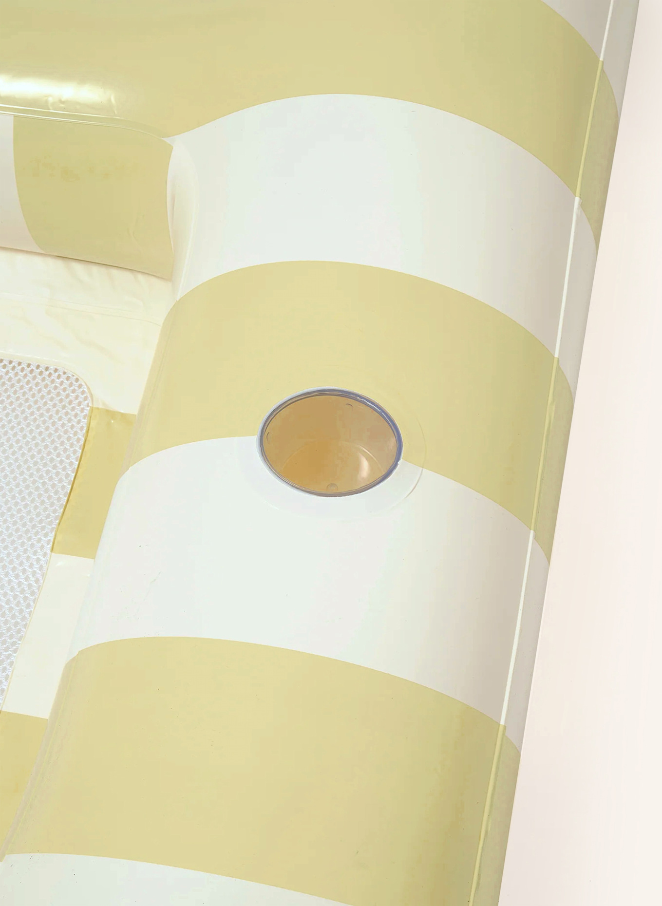 SUNNYLIFE Wasserhängematte: DUNKELGELB / WEISS