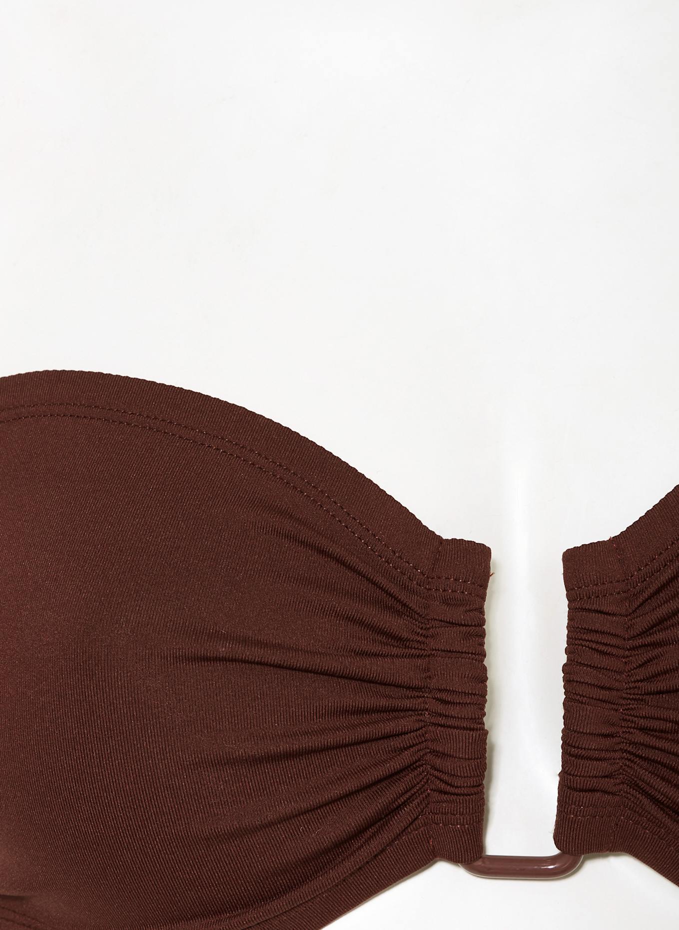 ERES Bandeau bikini top SHOW: BROWN