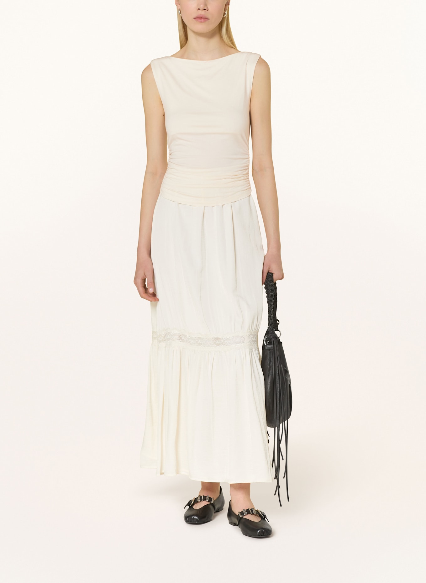 gina tricot Top: ECRU