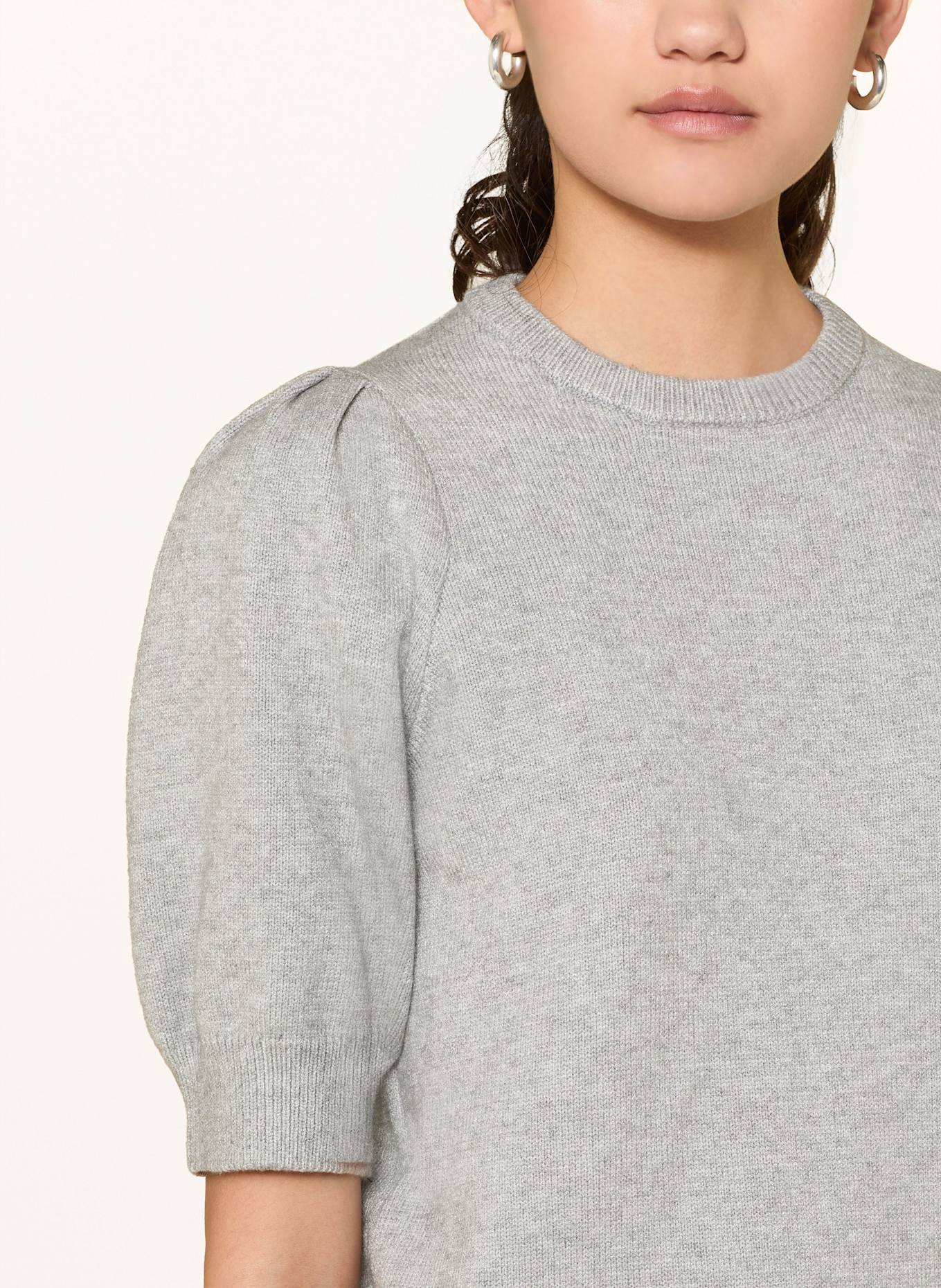 gina tricot Úpletové tričko: ŠEDÁ
