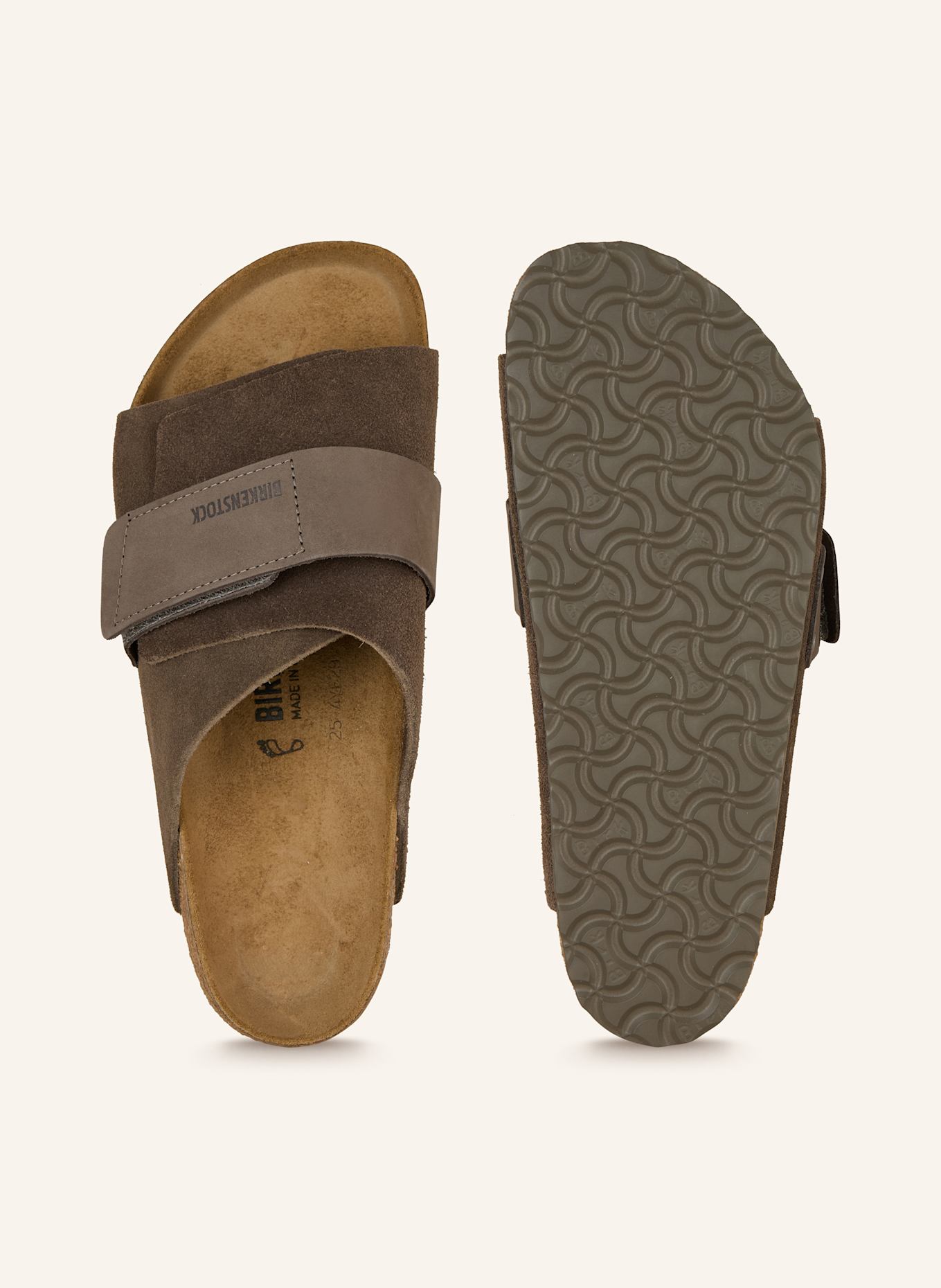 BIRKENSTOCK Klapki KYOTO: SZAROBRĄZOWY