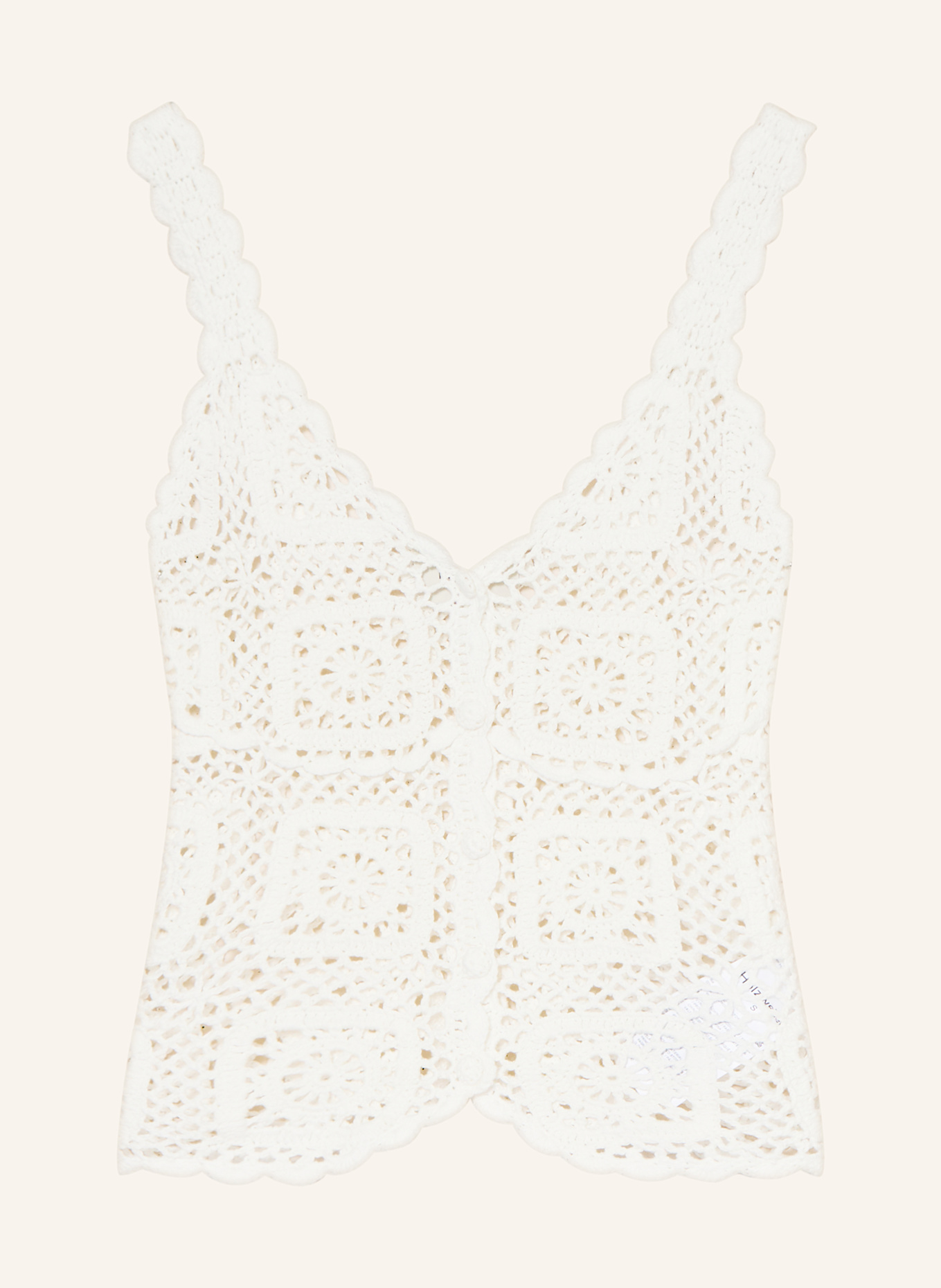 HOLZWEILER Crochet top ROSIE: WHITE