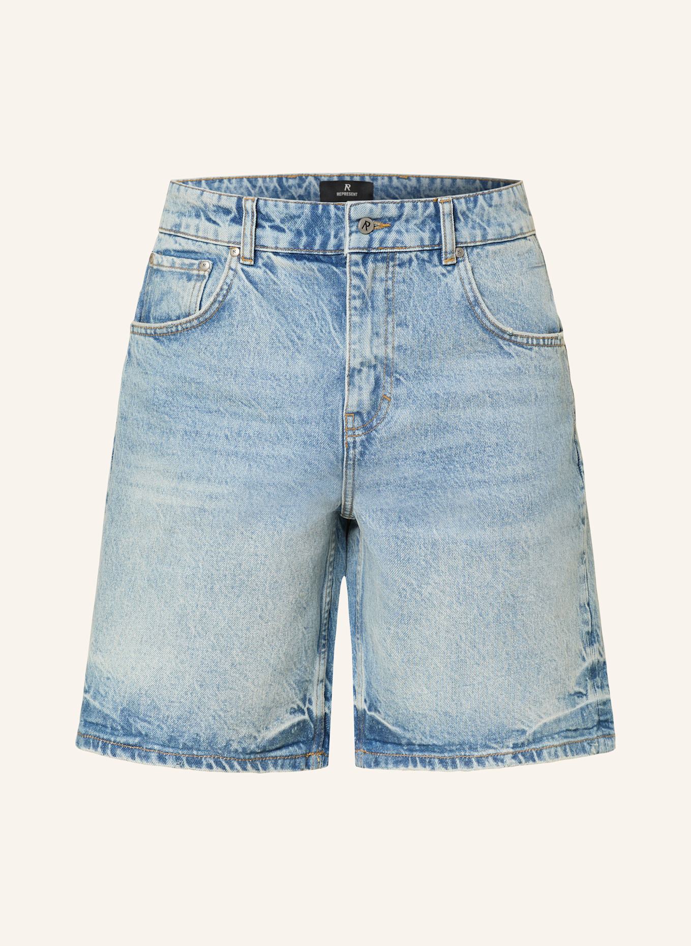 REPRESENT Jeansshorts Wide Fit: 07 BLUE 60