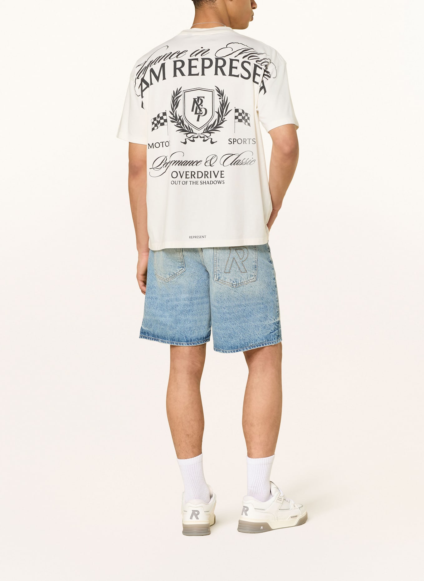 REPRESENT T-shirt CREST: BIAŁY/ CZARNY