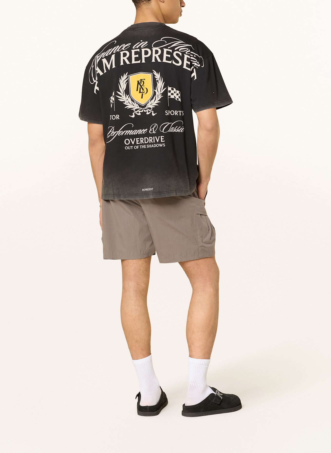 REPRESENT Cargoshorts Regular Fit: GRAU