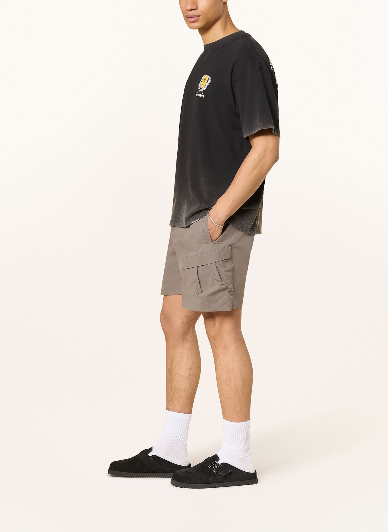 REPRESENT Cargoshorts Regular Fit: GRAU