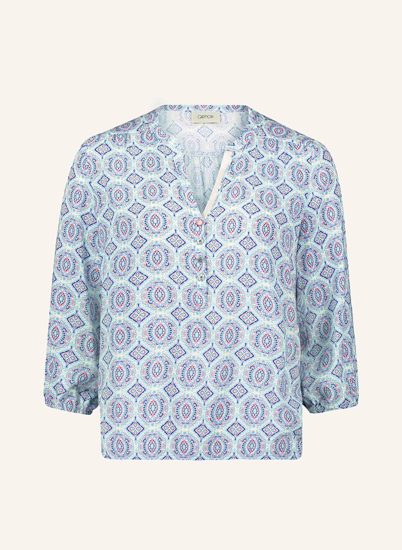 CARTOON Bluzka z rękawem 3/4: MIĘTOWY / JASNOCZERWONY / NIEBIESKI