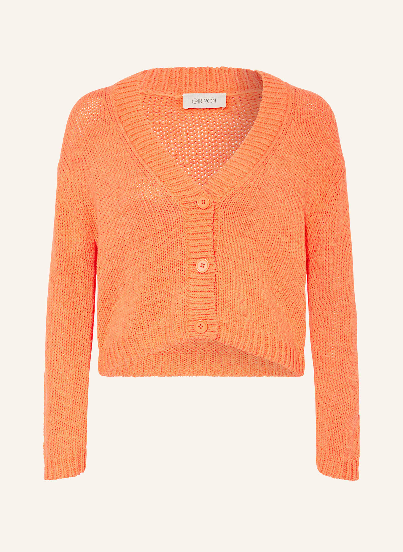 CARTOON Strickjacke: ORANGE