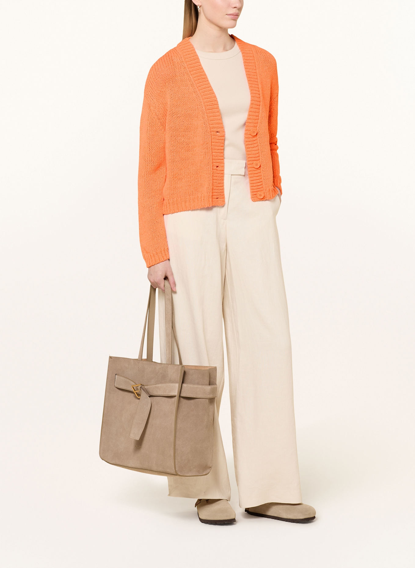 CARTOON Strickjacke: ORANGE