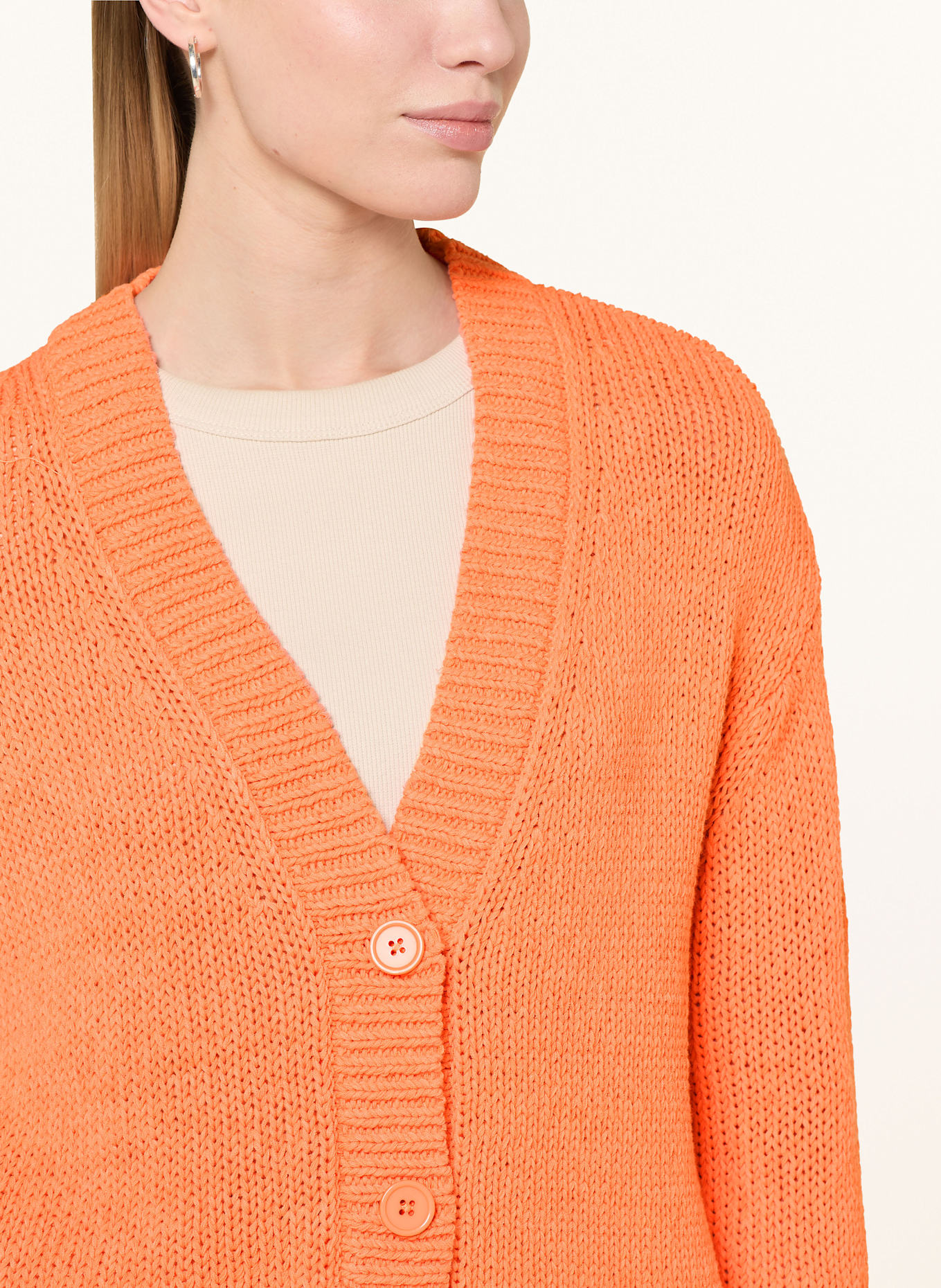 CARTOON Strickjacke: ORANGE
