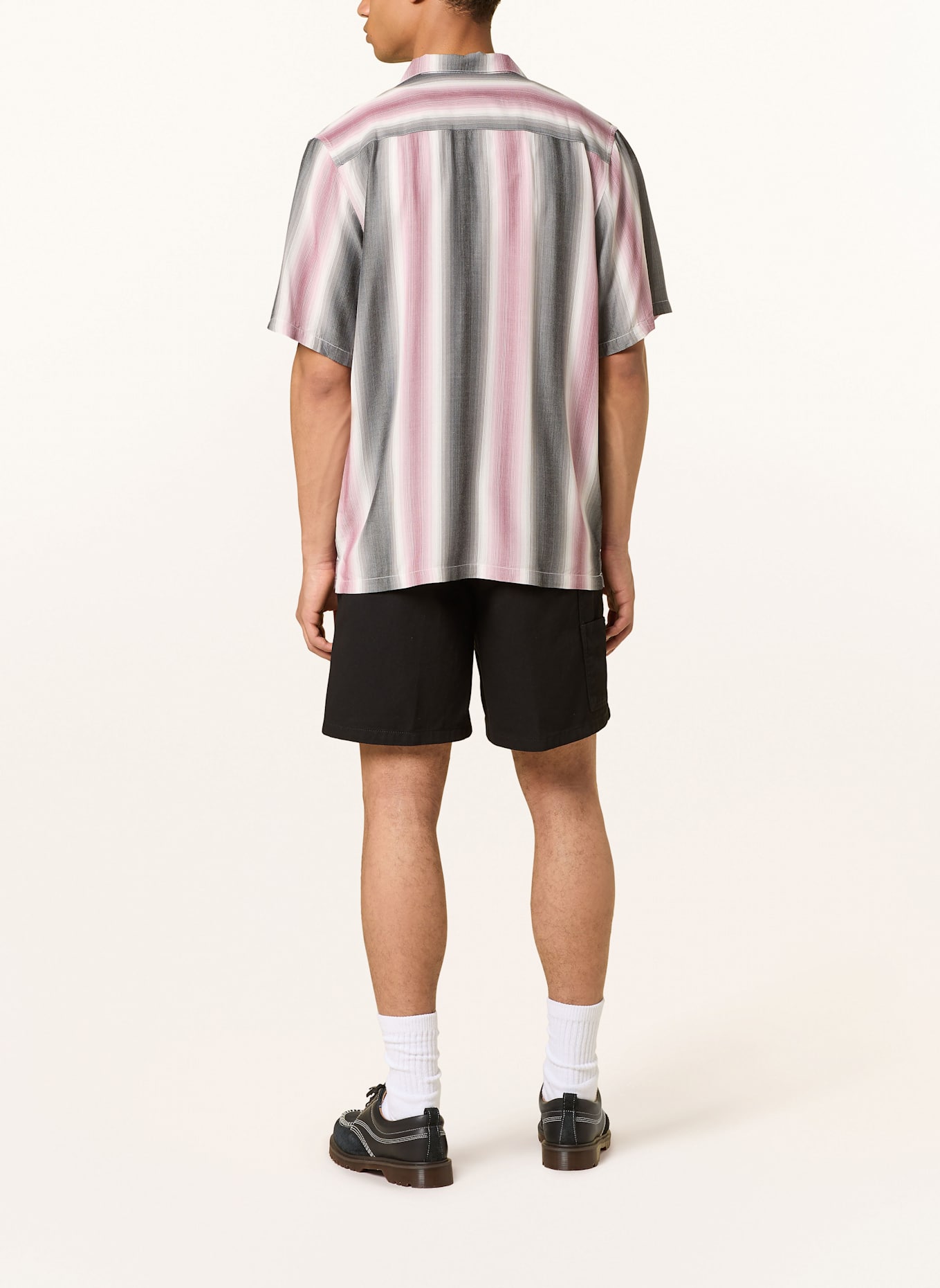 carhartt WIP Resorthemd DASHNER Loose Fit: GRAU / ALTROSA / WEISS