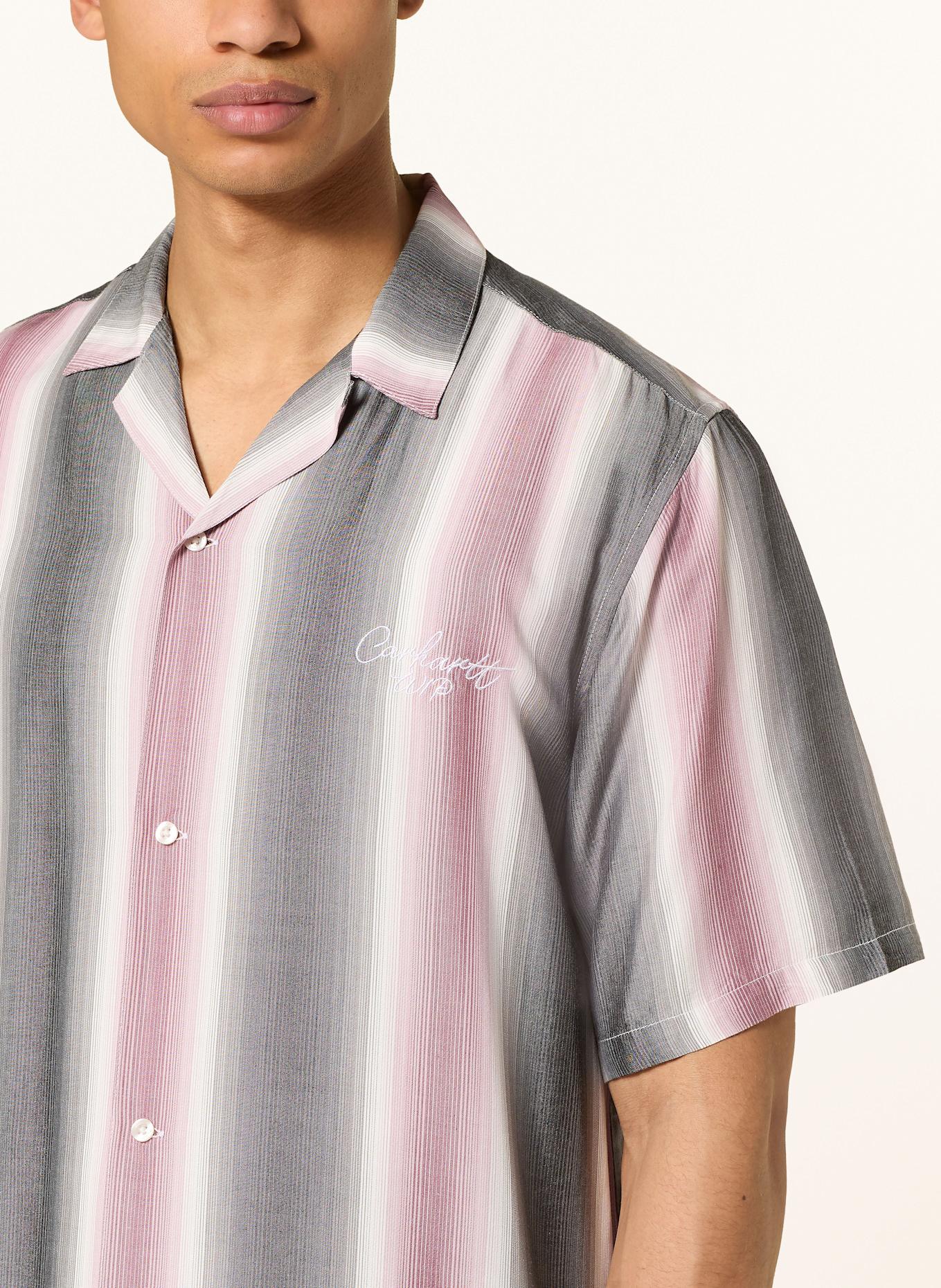 carhartt WIP Resorthemd DASHNER Loose Fit: GRAU / ALTROSA / WEISS