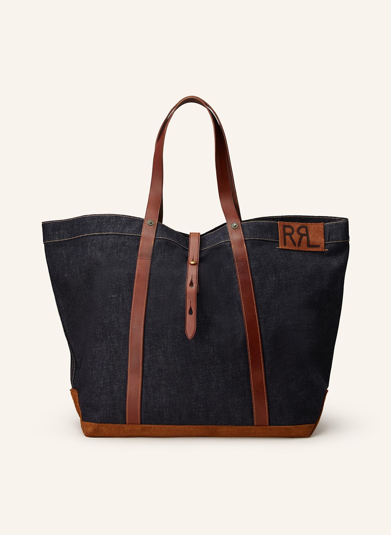 RRL Reisetasche HOWARD: BLAU / BRAUN