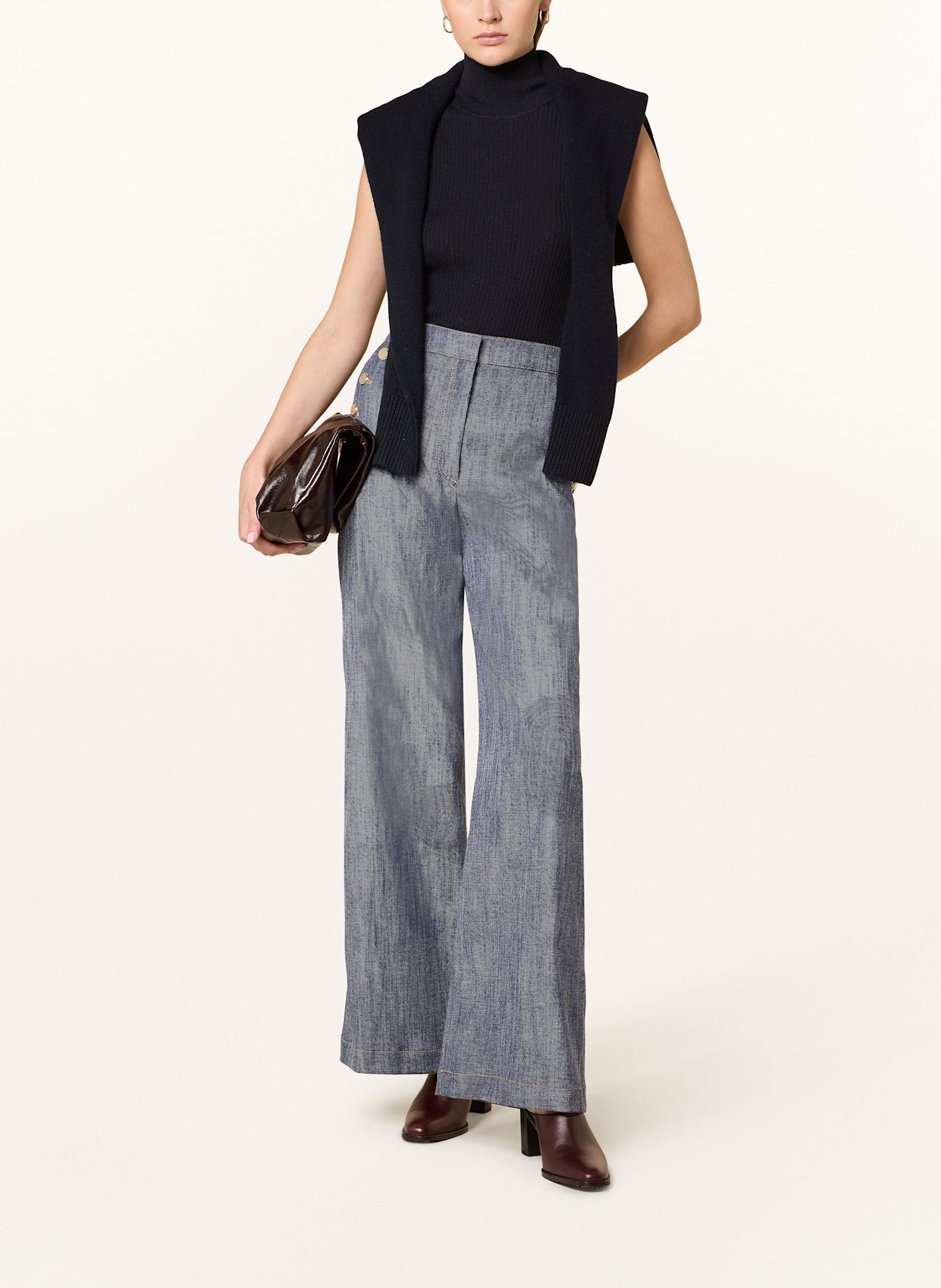 CINQUE Marlenehose CIHAPPY in Jeansoptik: 69 DUNKELBLAU