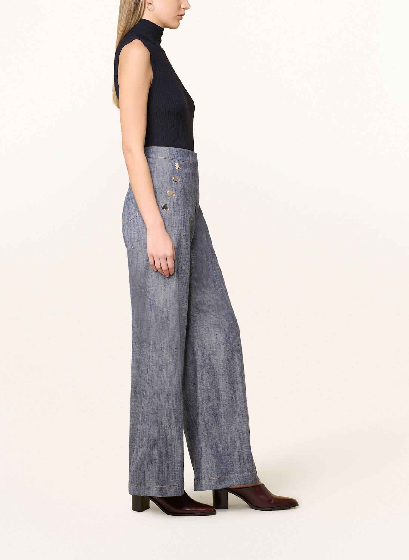 CINQUE Marlenehose CIHAPPY in Jeansoptik: 69 DUNKELBLAU