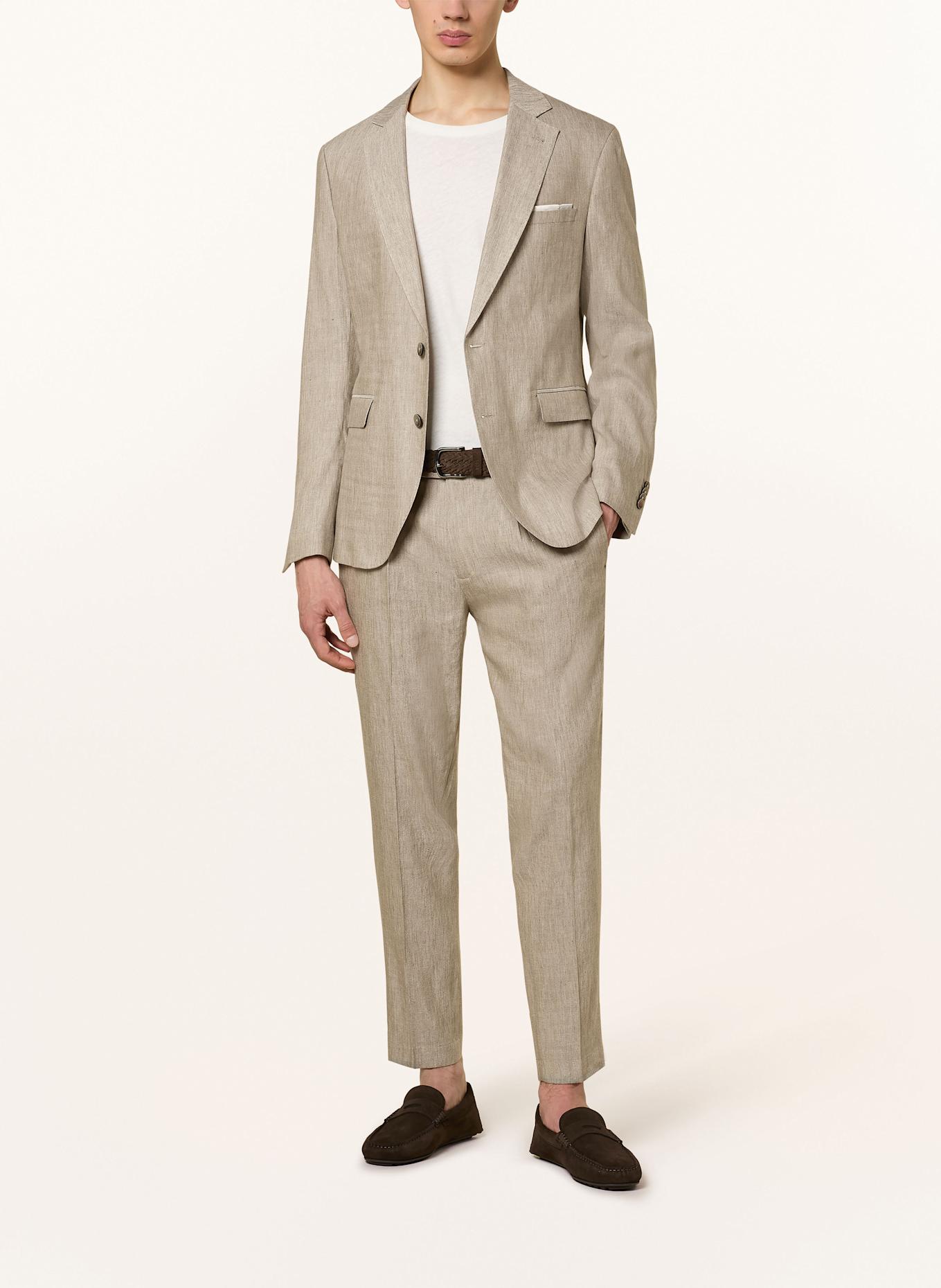 CINQUE Anzughose CISALTO Tapered Fit mit Leinen: 85 GRUEN