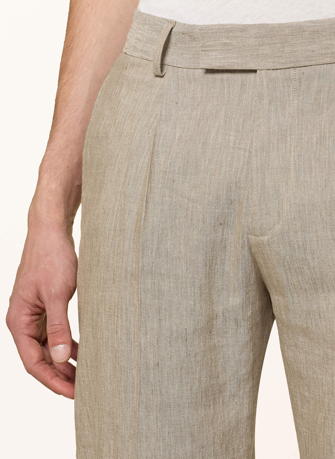 CINQUE Anzughose CISALTO Tapered Fit mit Leinen: 85 GRUEN
