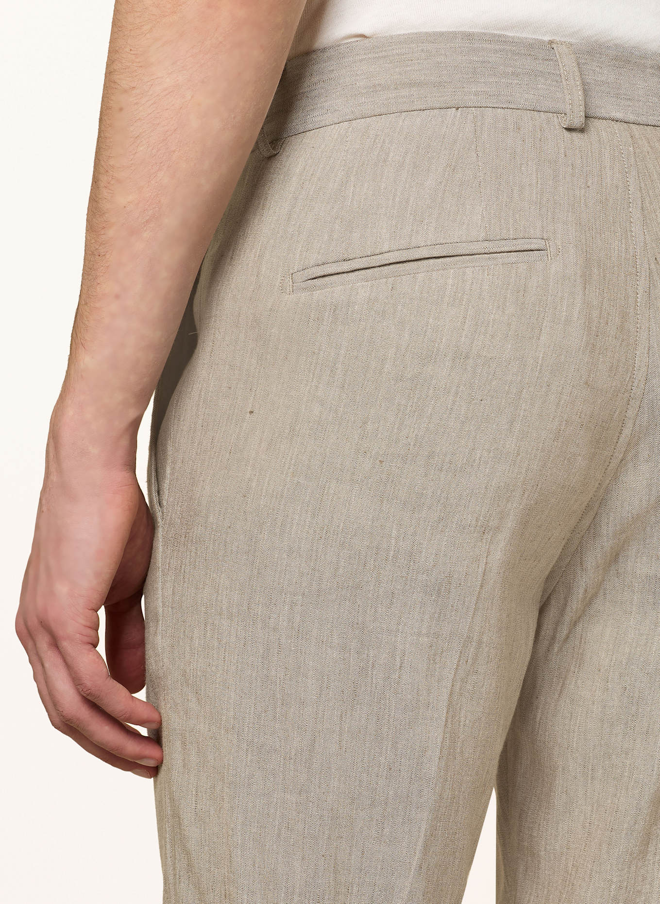 CINQUE Anzughose CISALTO Tapered Fit mit Leinen: 85 GRUEN