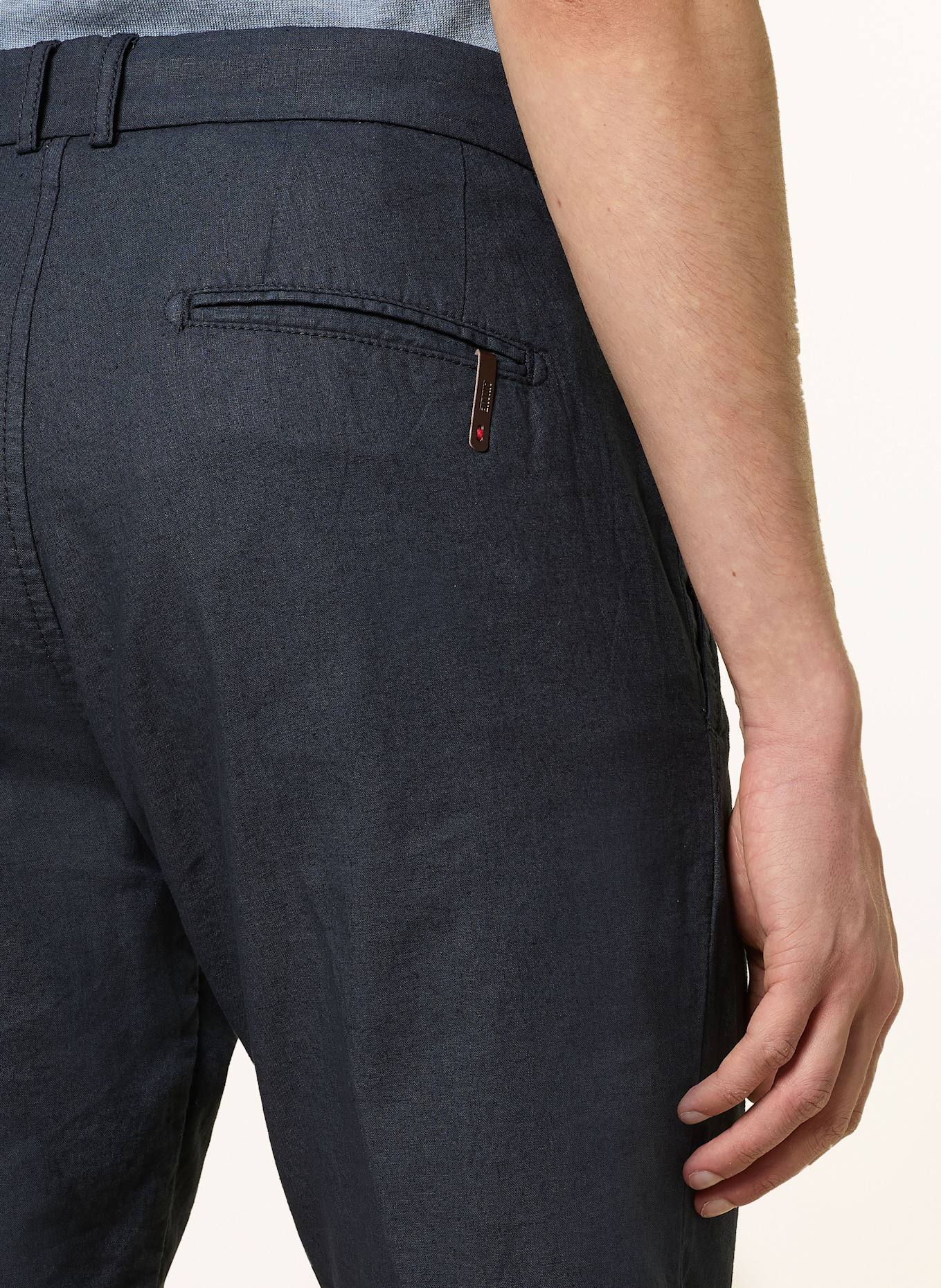 CINQUE Chinoshorts CISALTO Regular Fit mit Leinen: DUNKELBLAU