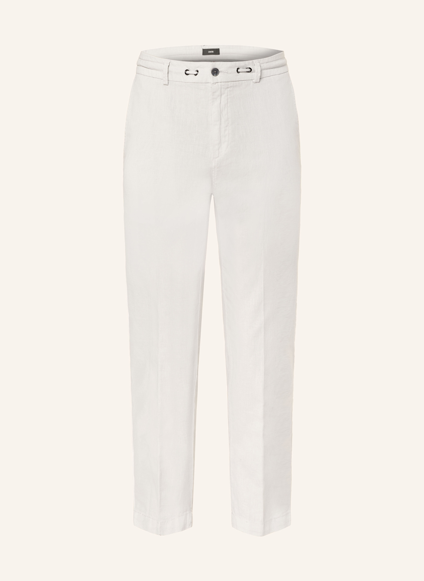 CINQUE Chino CIJULI-O Modern Fit mit Leinen: HELLGRAU