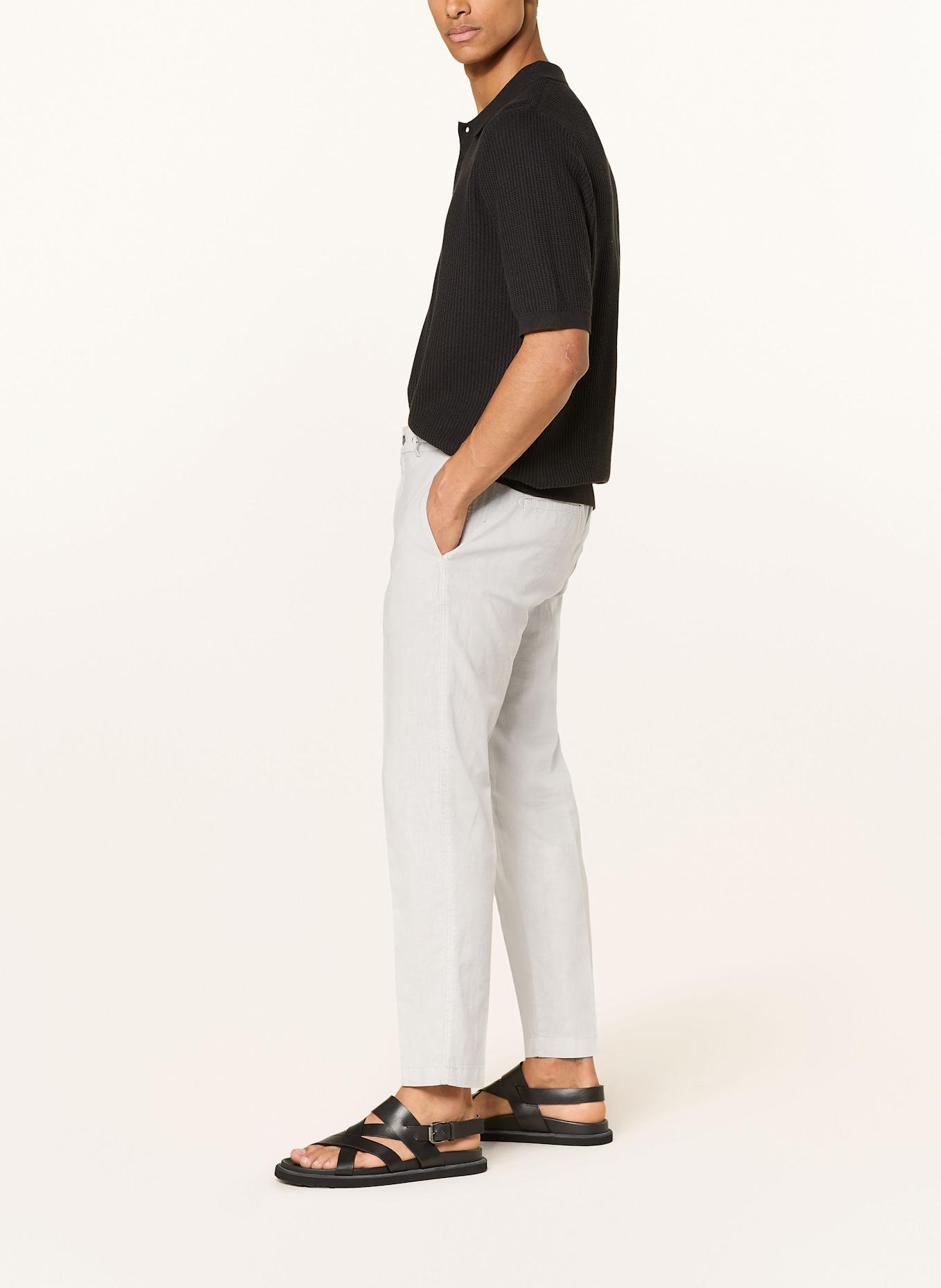 CINQUE Chino CIJULI-O Modern Fit mit Leinen: HELLGRAU