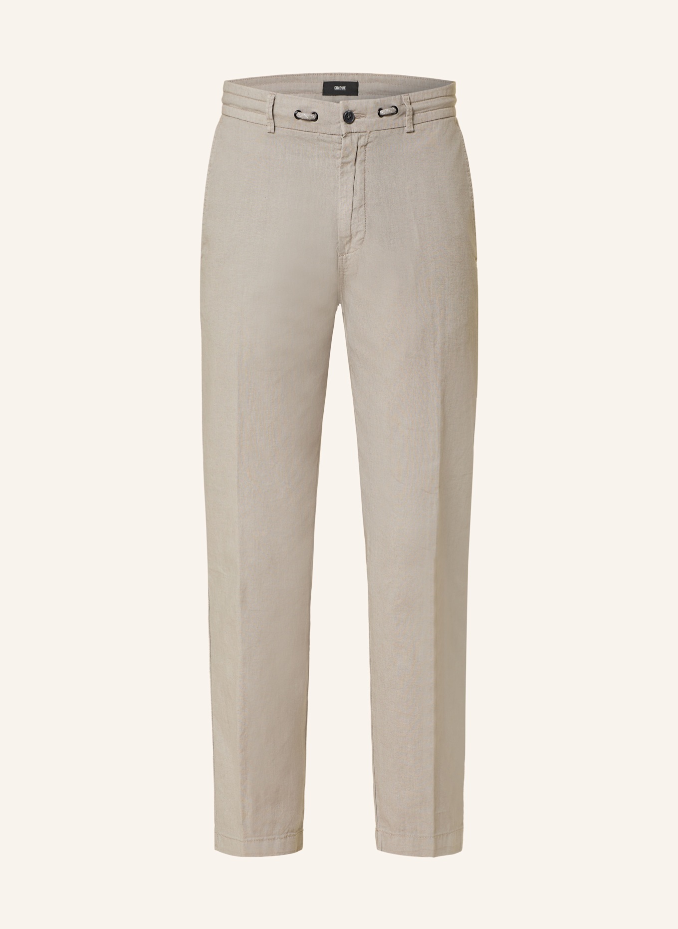CINQUE Chino CIJULI-O Modern Fit mit Leinen: HELLGRAU