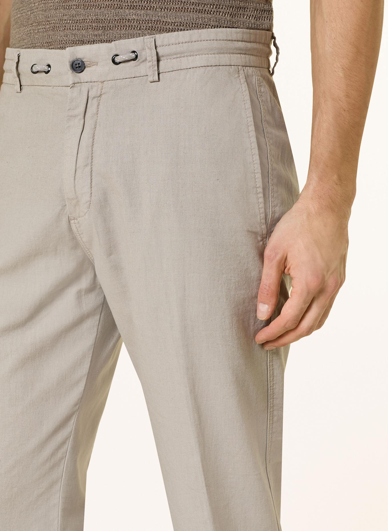 CINQUE Chino CIJULI-O Modern Fit mit Leinen: HELLGRAU