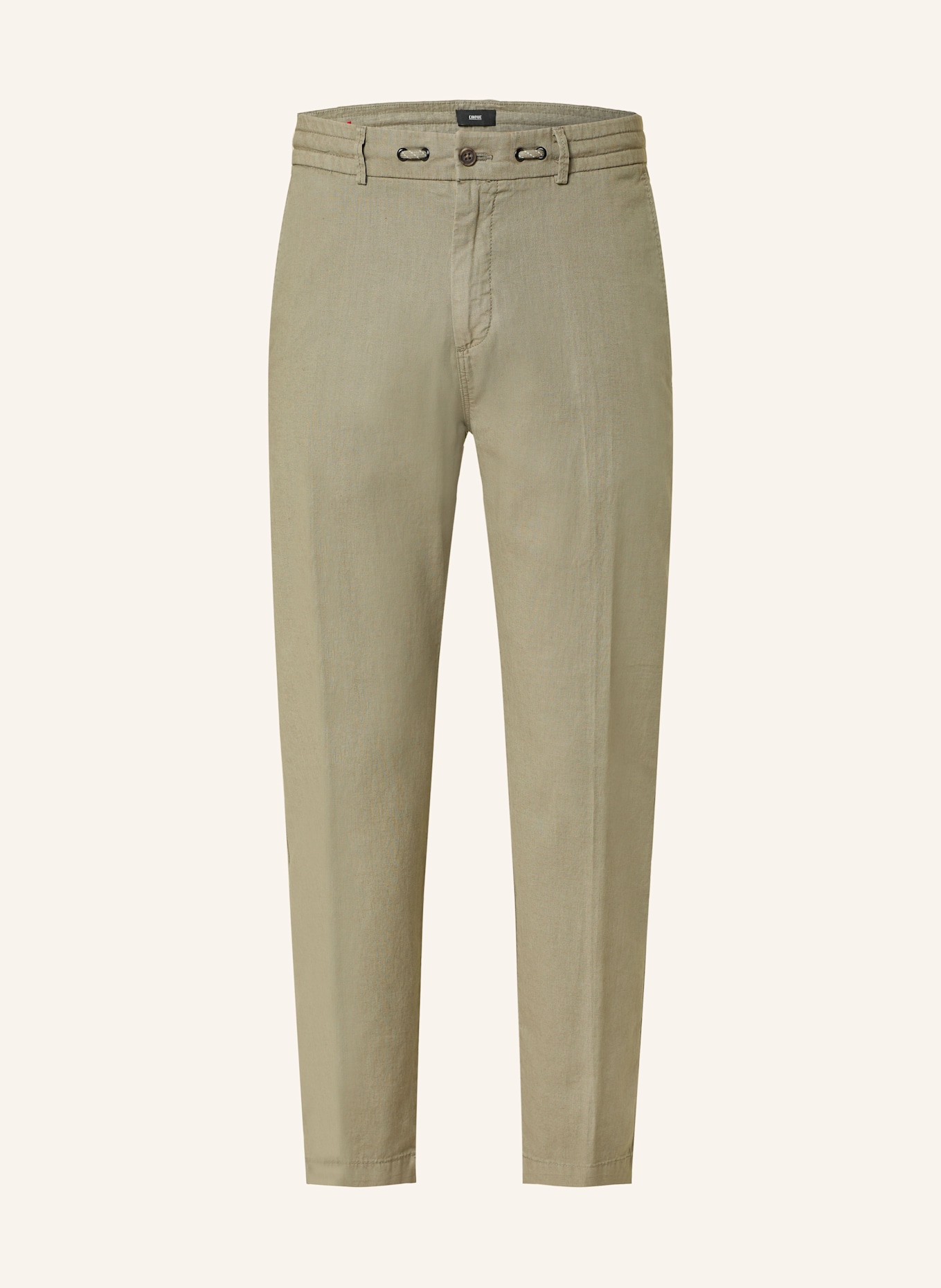 CINQUE Chino CIJULI-O Modern Fit mit Leinen: GRÜN