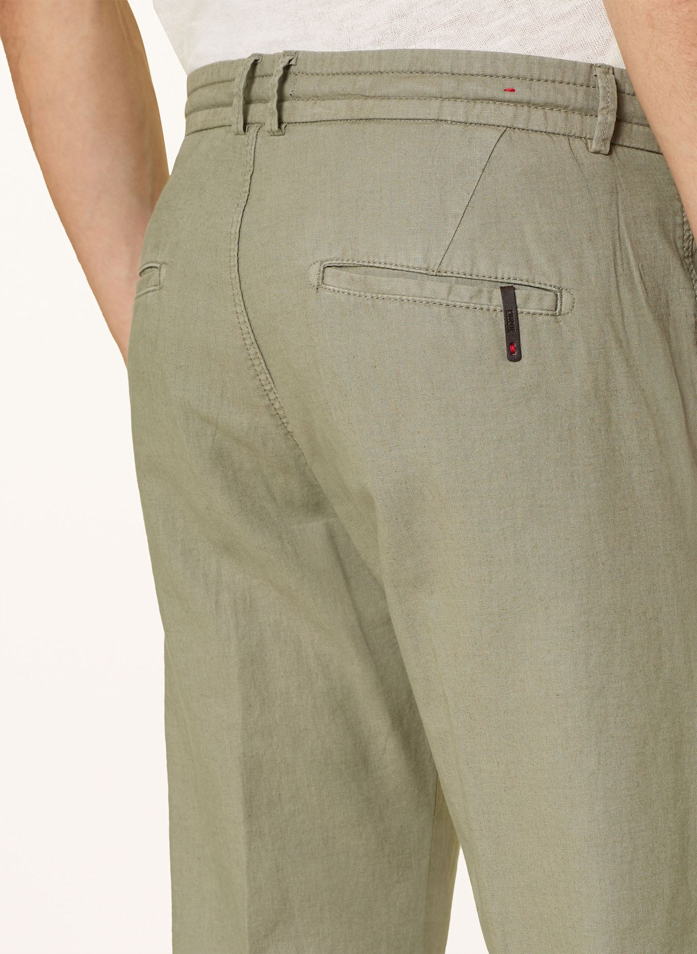 CINQUE Chino CIJULI-O Modern Fit mit Leinen: GRÜN