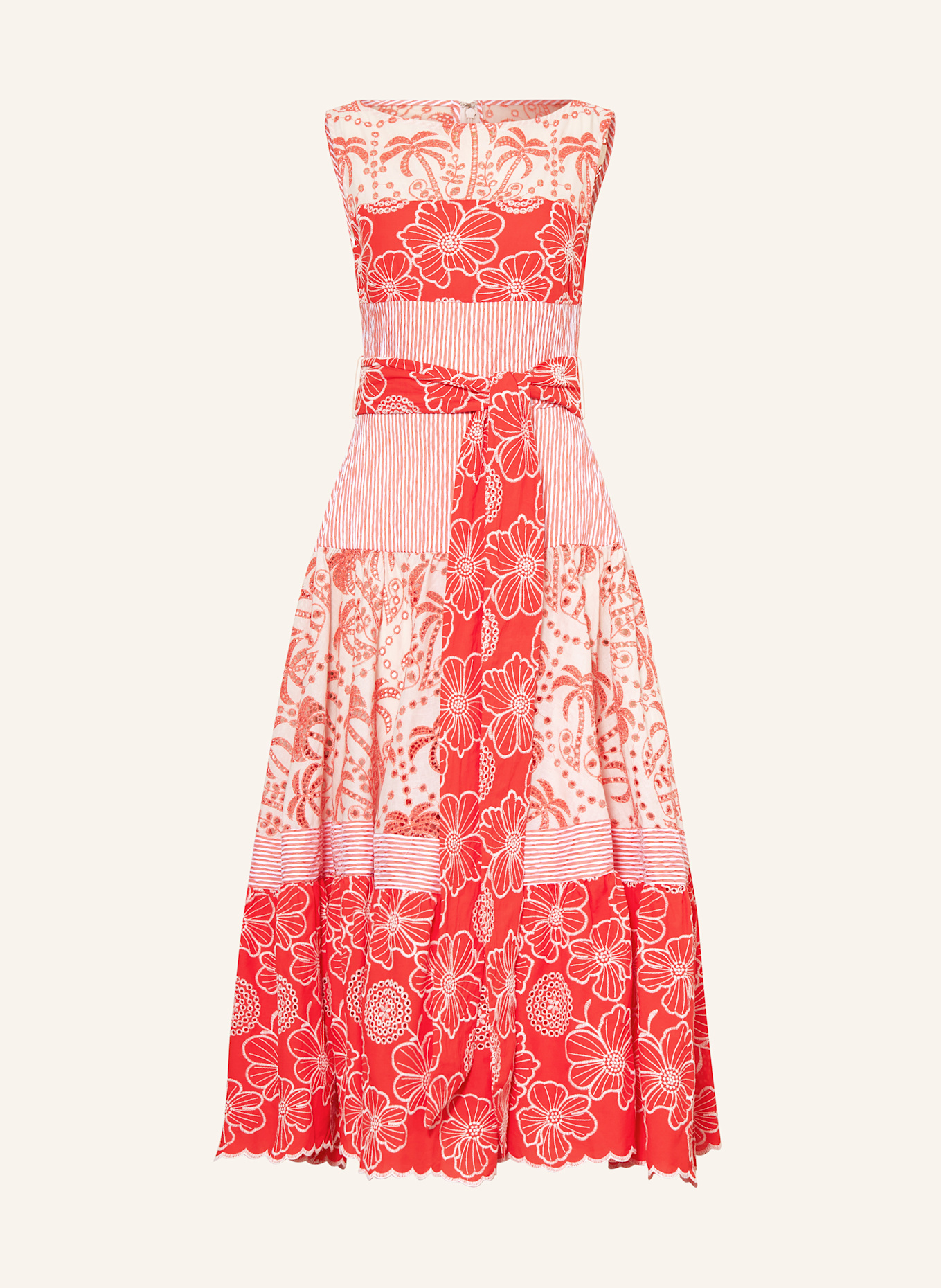 TALBOT RUNHOF Kleid: ORANGE / CREME