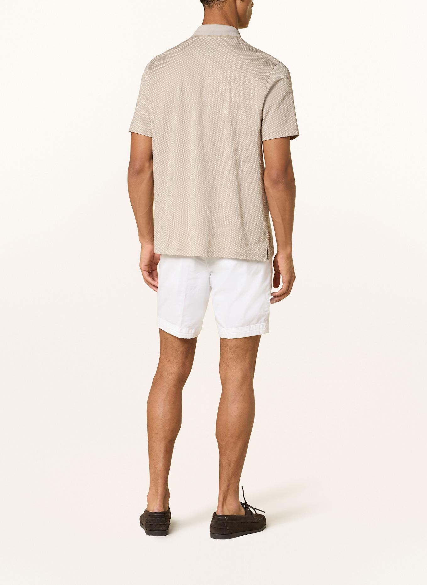 RAGMAN Koszulka polo z dżerseju żakardowego: BEŻOWY