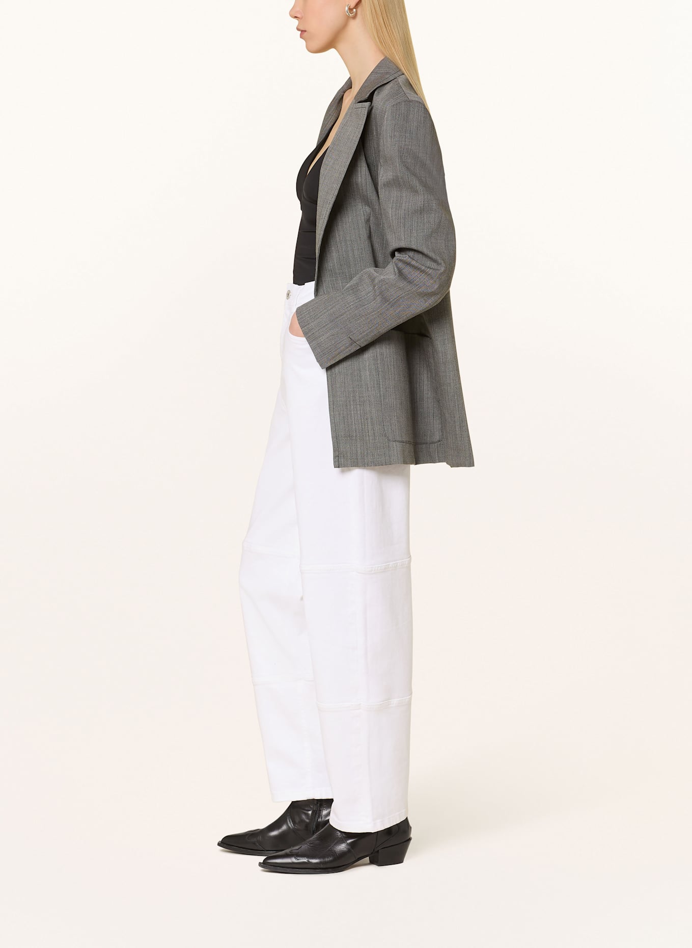 ICHI Wide Leg Jeans IHZIGGY: 114800 Blanc de Blanc