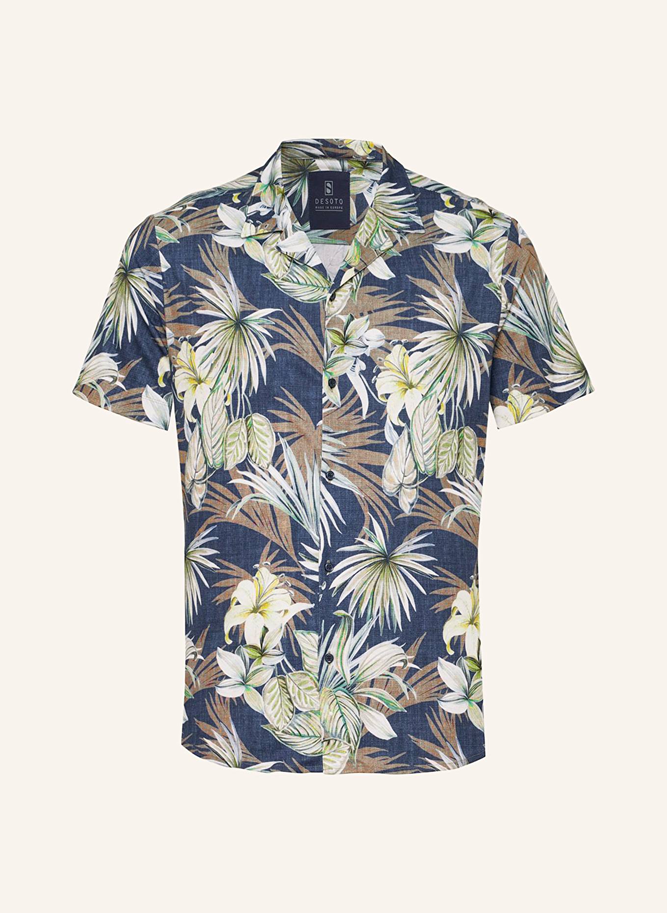 DESOTO Resorthemd LIDO Regular Fit: DUNKELBLAU / GRÜN / WEISS