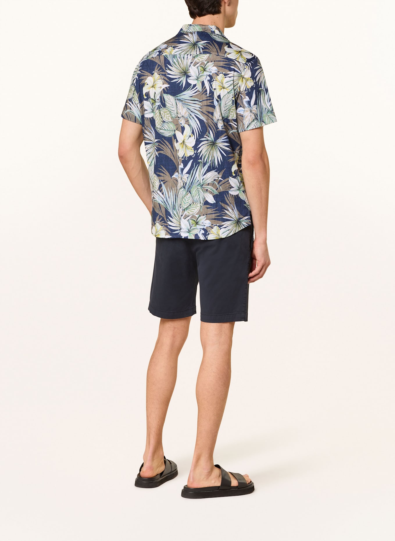 DESOTO Resorthemd LIDO Regular Fit: DUNKELBLAU / GRÜN / WEISS