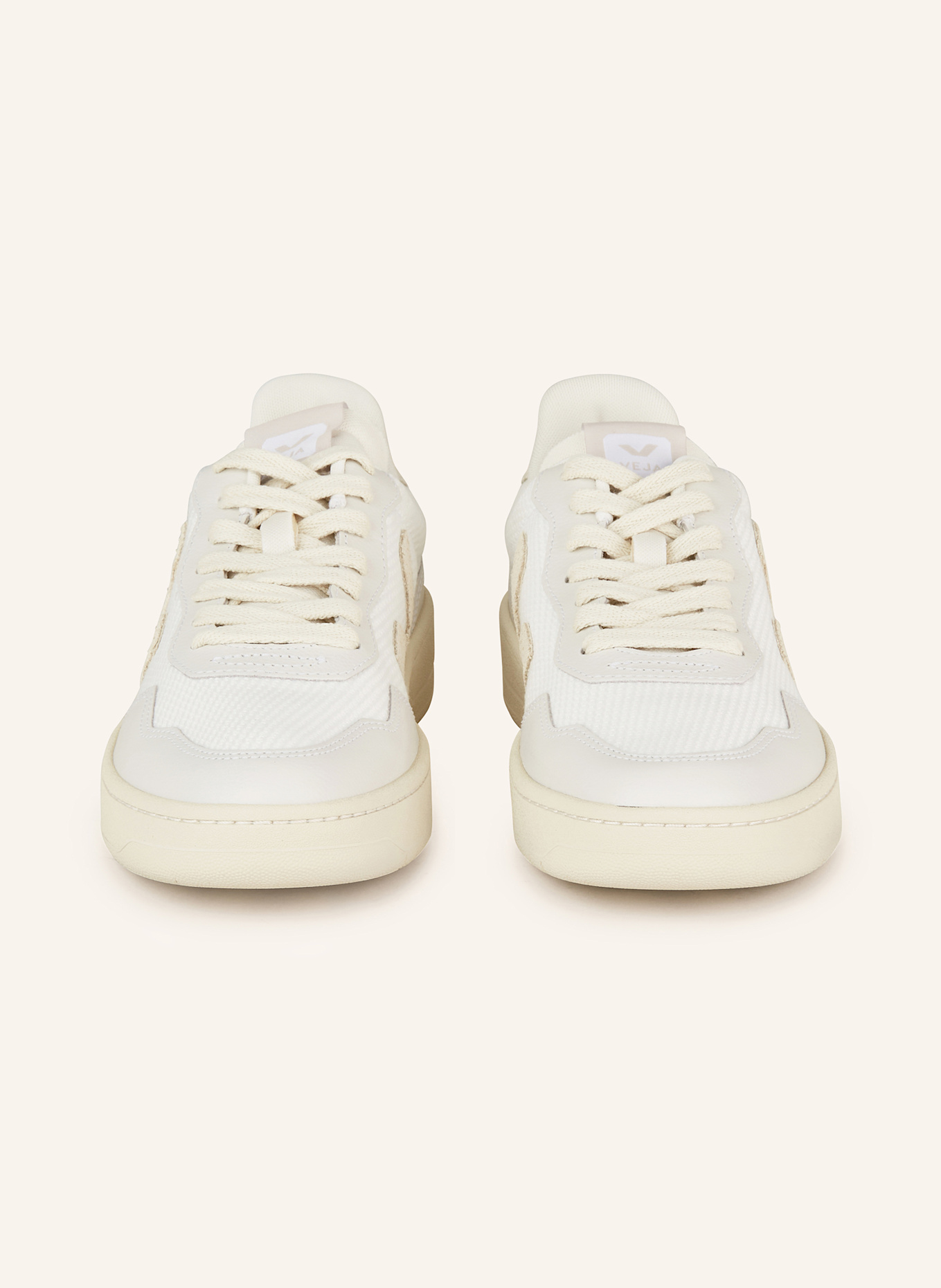 VEJA Sneakersy V-90: BIAŁY / JASNOCZARY / BEŻOWY