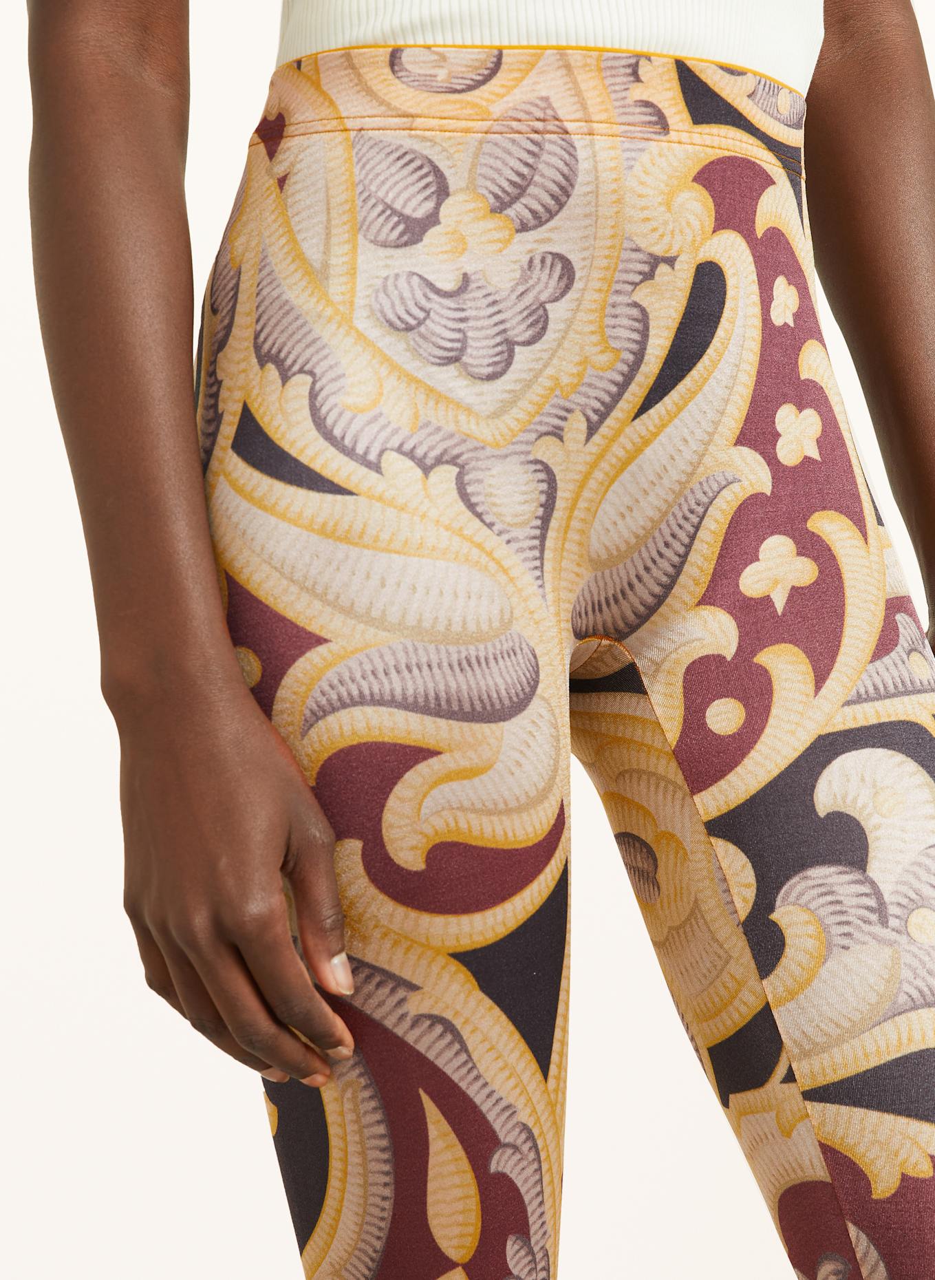 Wolford Feinstrumpf-Leggings PAISLEY BAROQUE: GELB/ HELLGRÜN/ ORANGE