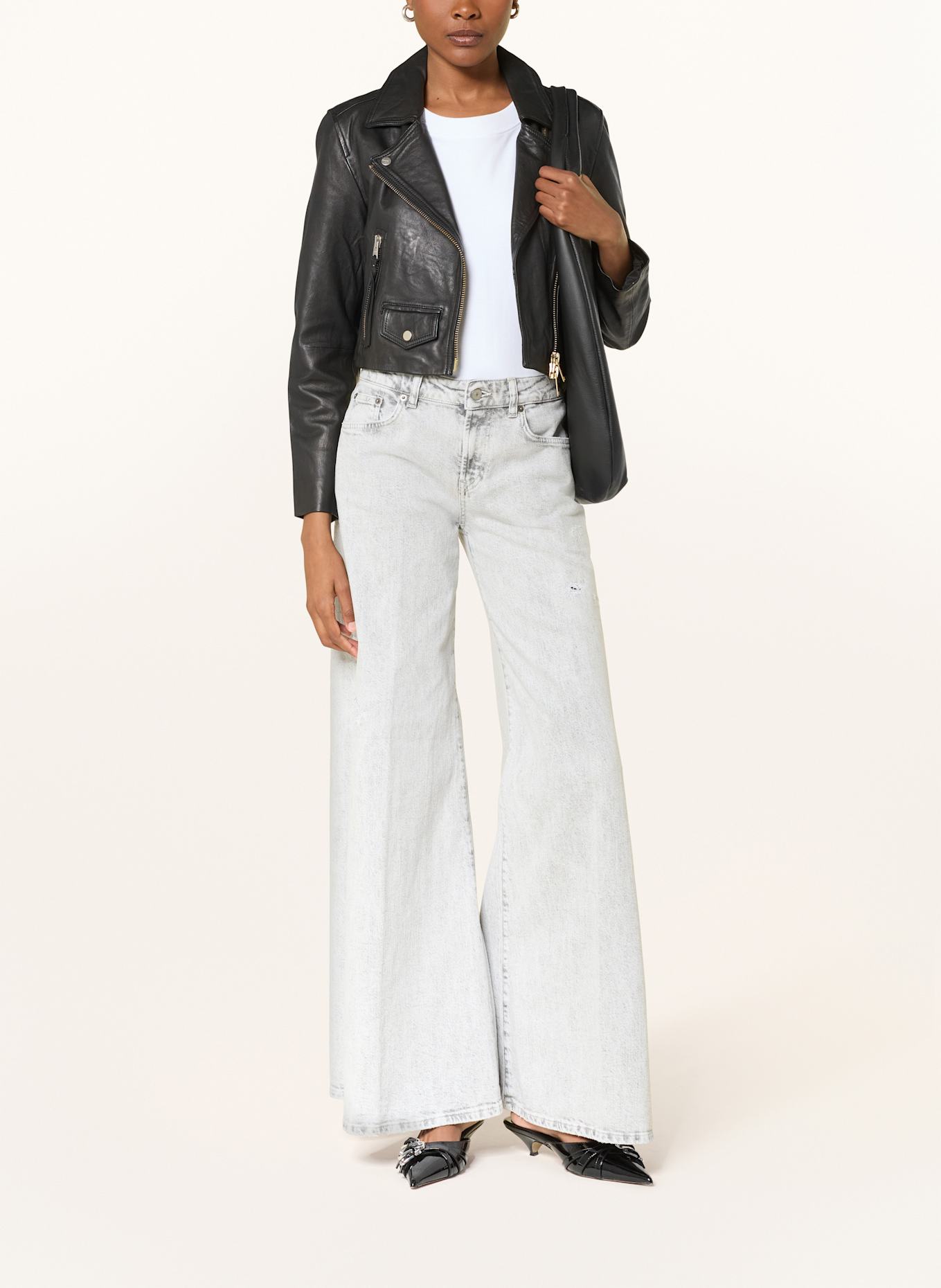 パンツ DONDUP MARLEN - Wide leg jeans Jeans Marlen wide leg in bull fisso cotone e lyocell da
