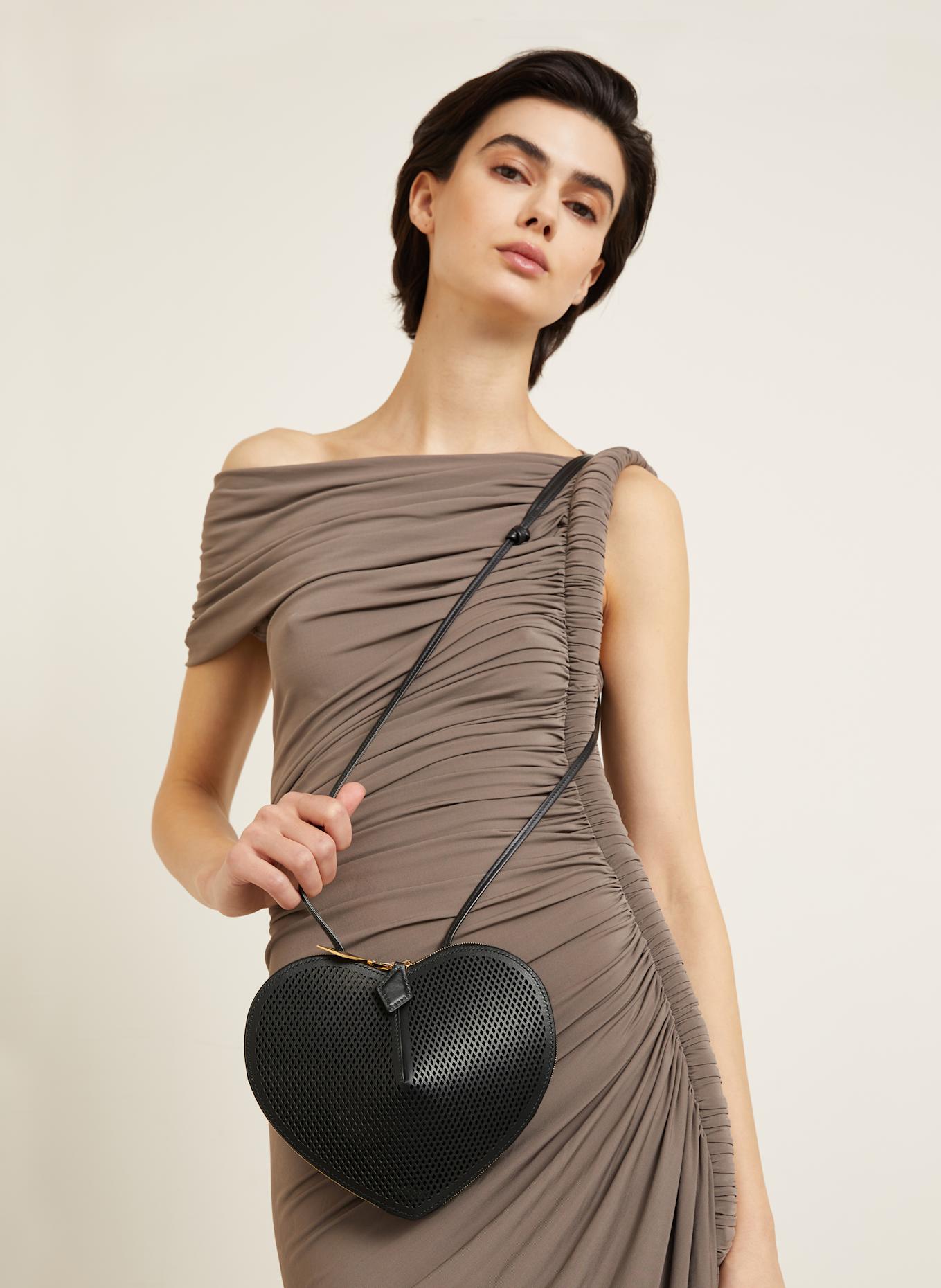 ALAÏA Torba na ramię LE COEUR: CZARNY